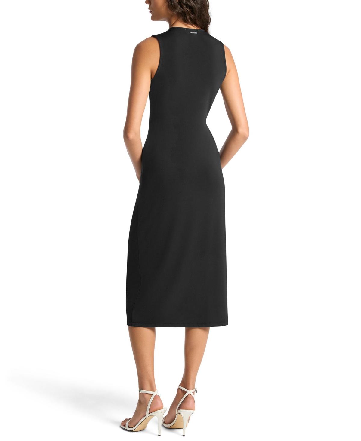 slim fit dress slacks NWT Versace Collection Metallic Zip Front Dress 42 – The Closet New York main image 0