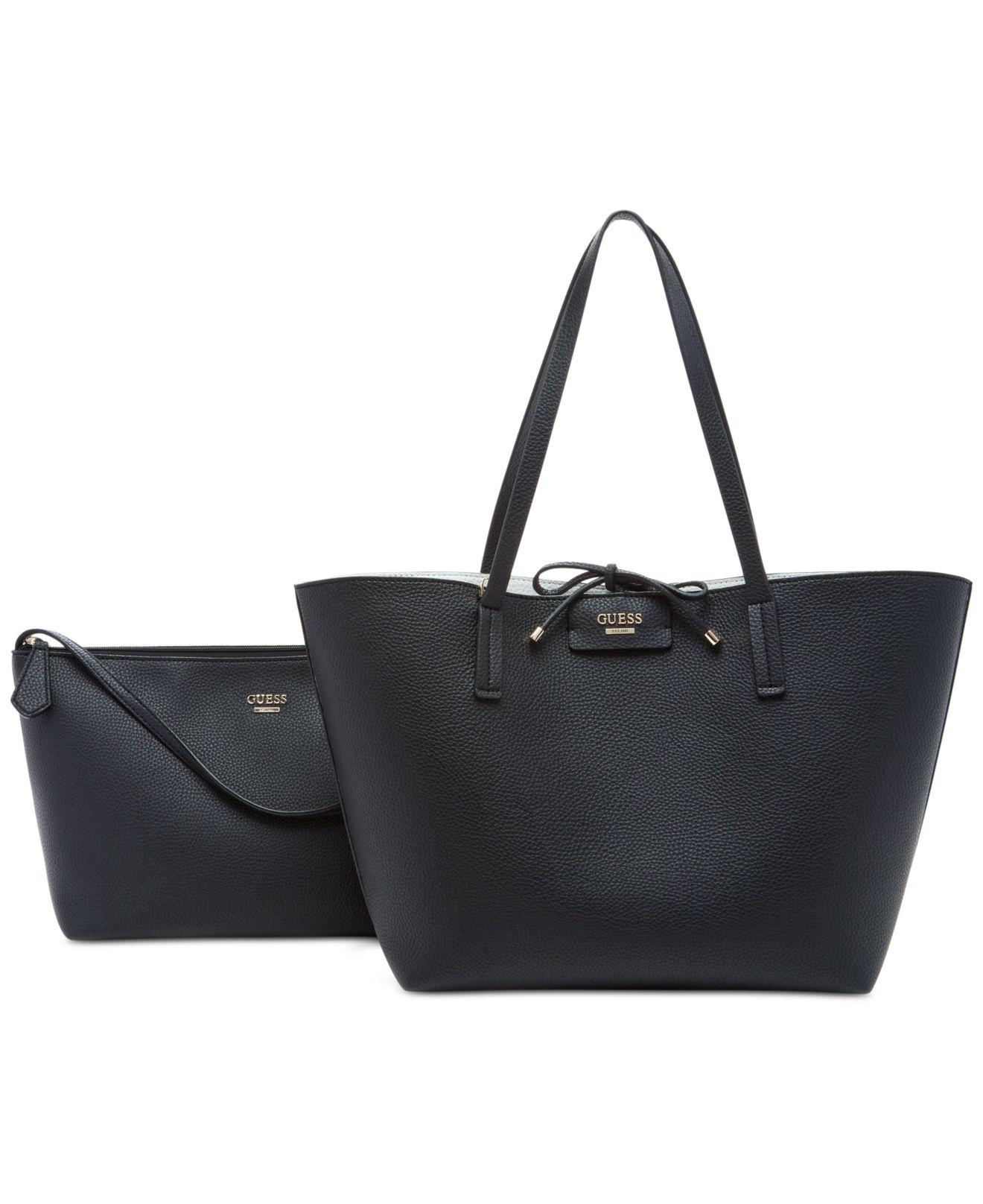 Guess Bobbi Inside Out Tote in Black - Lyst