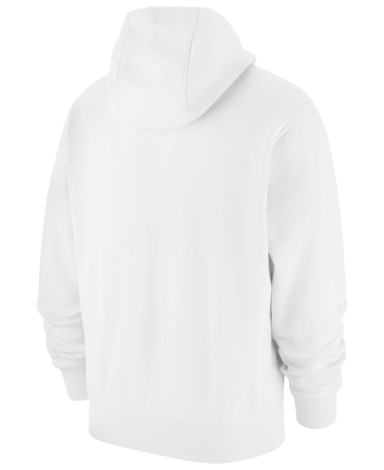 Pegajoso Endurecer término análogo Nike Sportswear Just Do It Fleece Pullover Hoodie in White for Men | Lyst