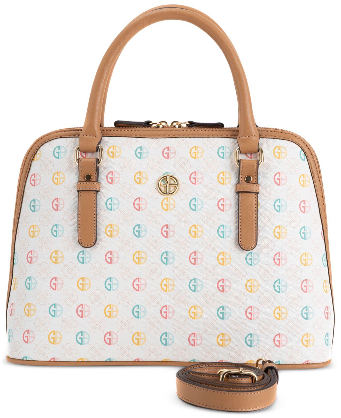 Giani Bernini Handbag Block Signature Dome Satchel, $75, Macy's