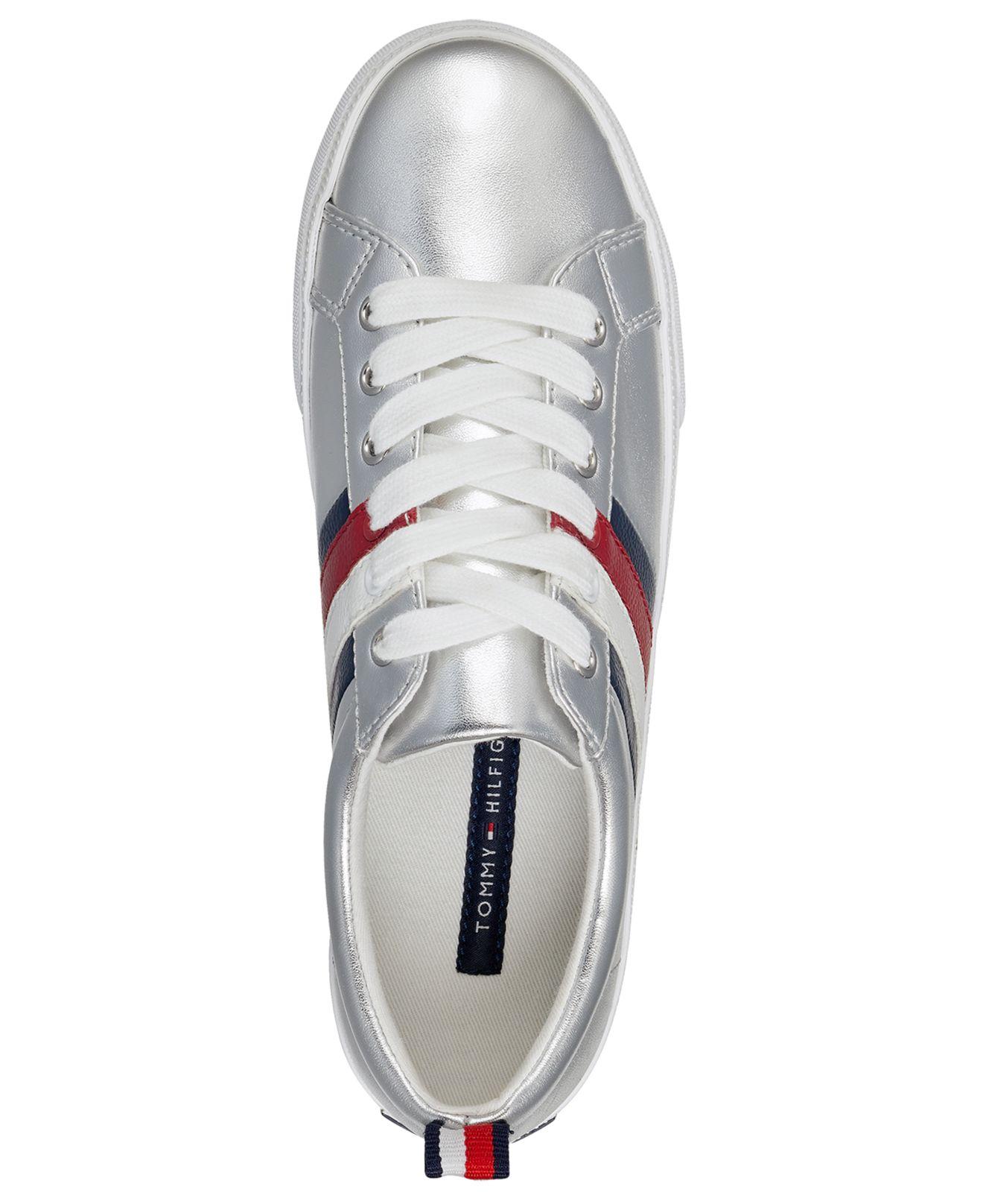 tommy hilfiger silver shoes