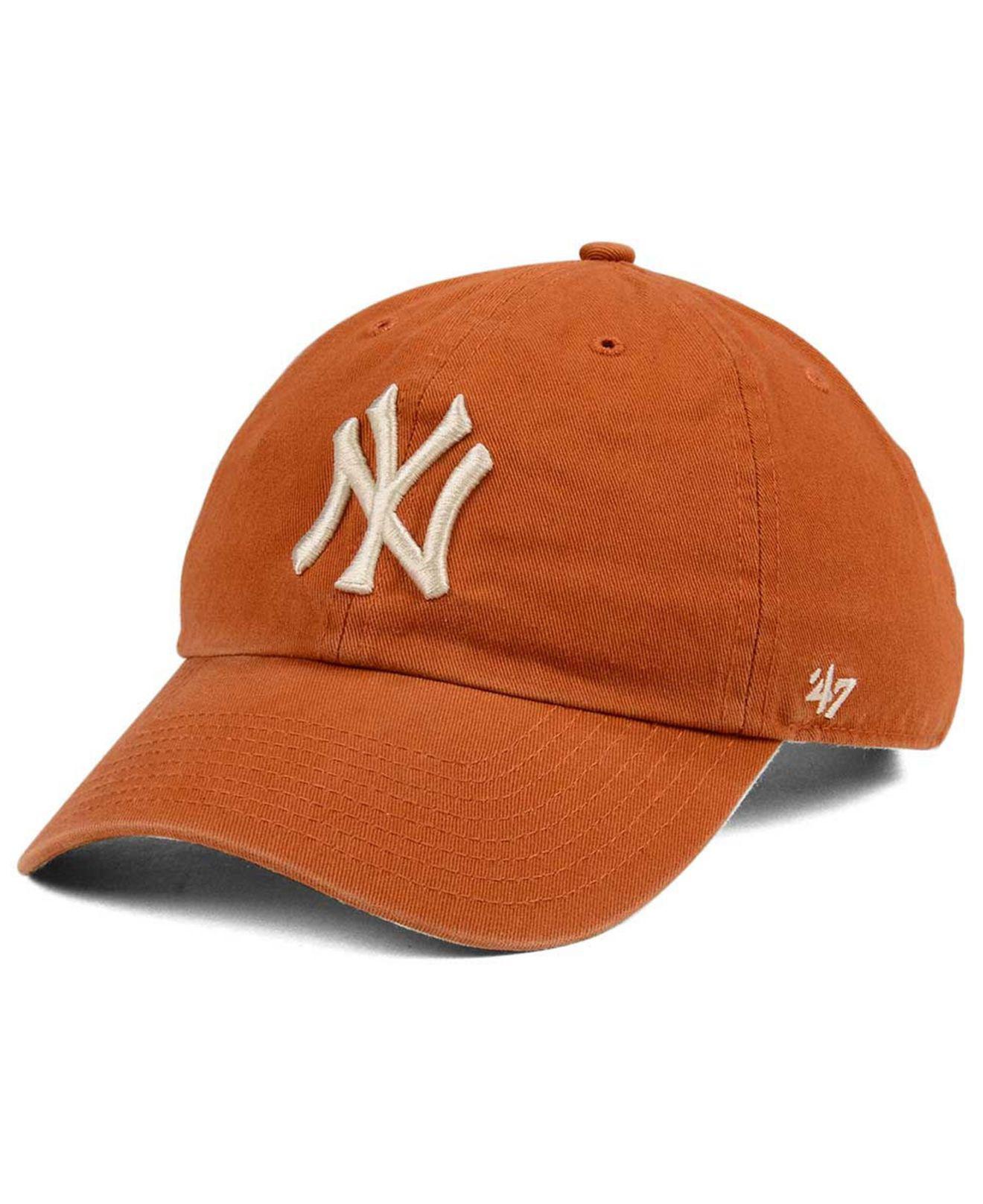 47 Brand Clean Up Adjustable Cap NY Yankees B-mtclu 17gws-rs Rose 47 Brand Clean Up Adjustable Cap NY Yankees B-mtclu 17gws-rs Rose