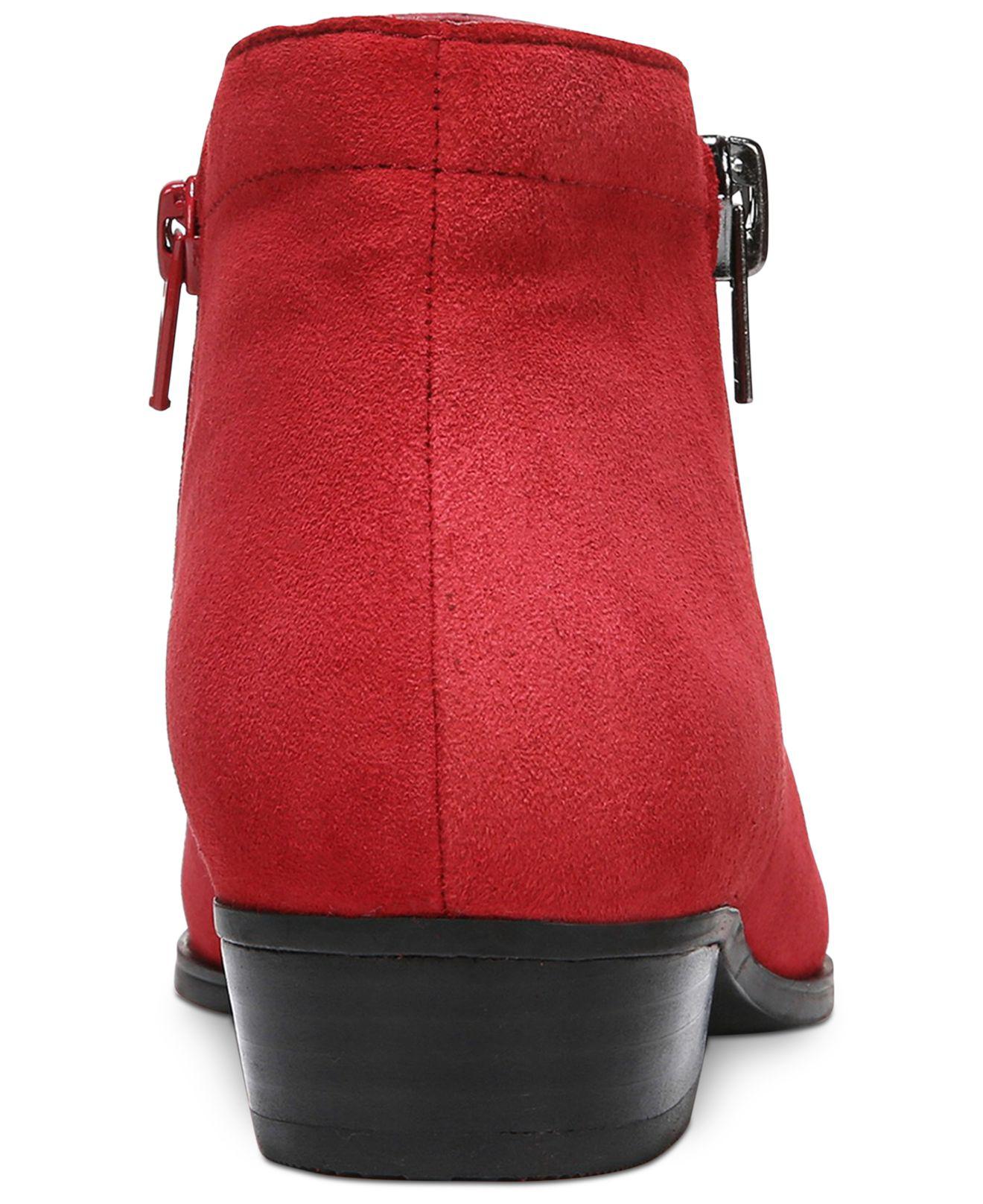 naturalizer blair booties red