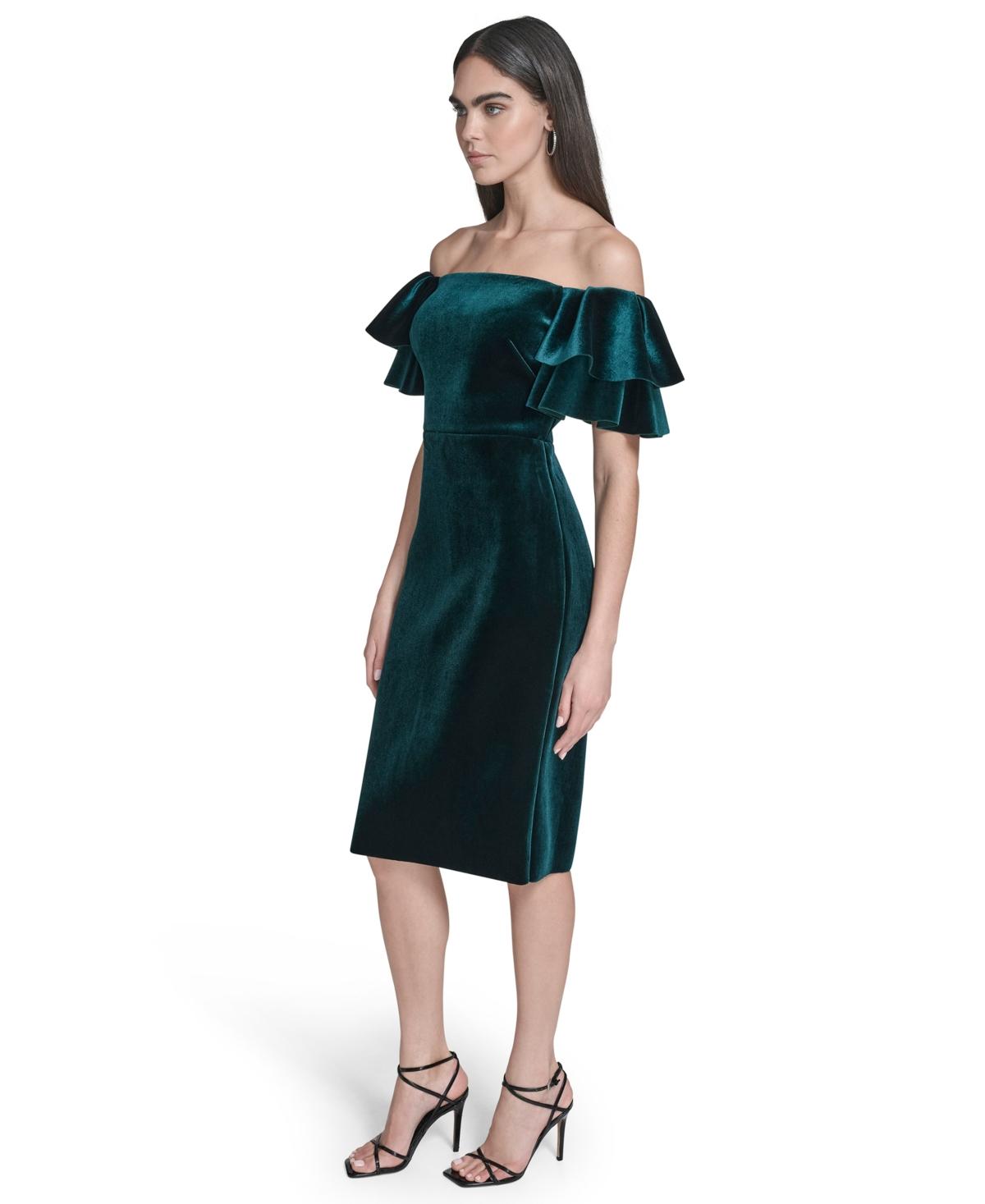eliza j off the shoulder velvet dress Eliza J Off The Shoulder Trumpet Gown, $136 | Nordstrom
