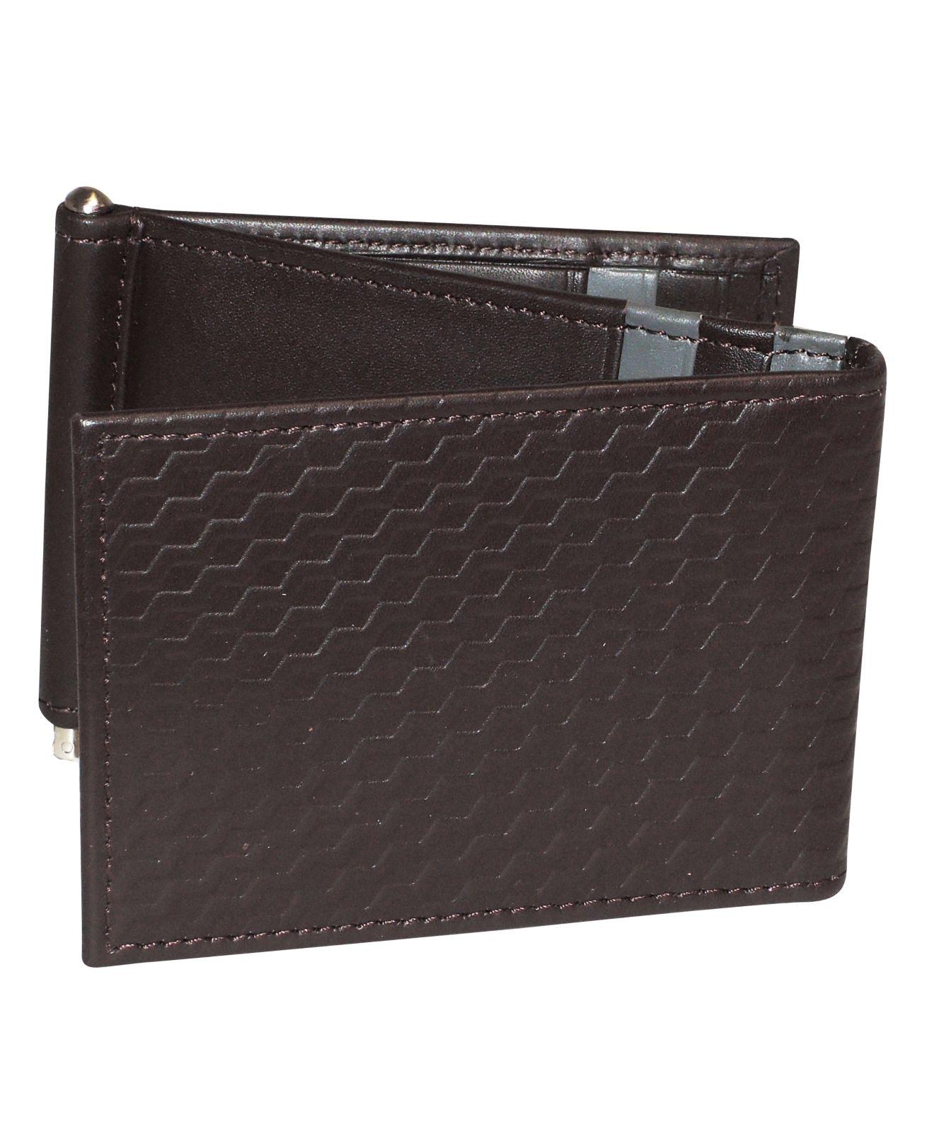 Buxton Leather Bellamy Rfid Zfold Wallet With Money Clip in Brown for