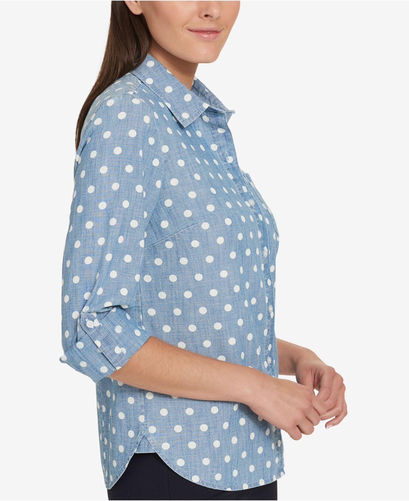 tommy hilfiger chambray shirt