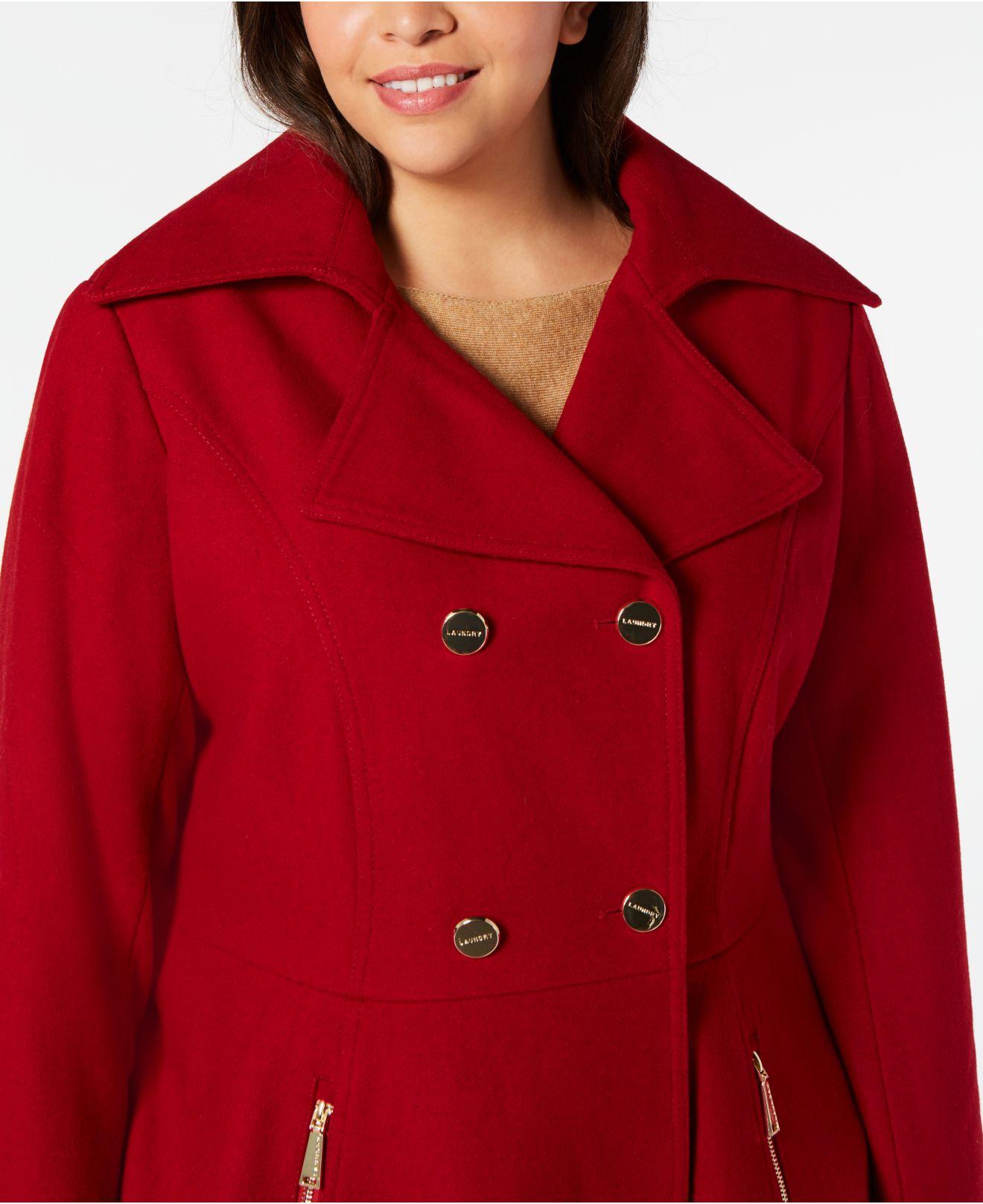 skirted coat plus size