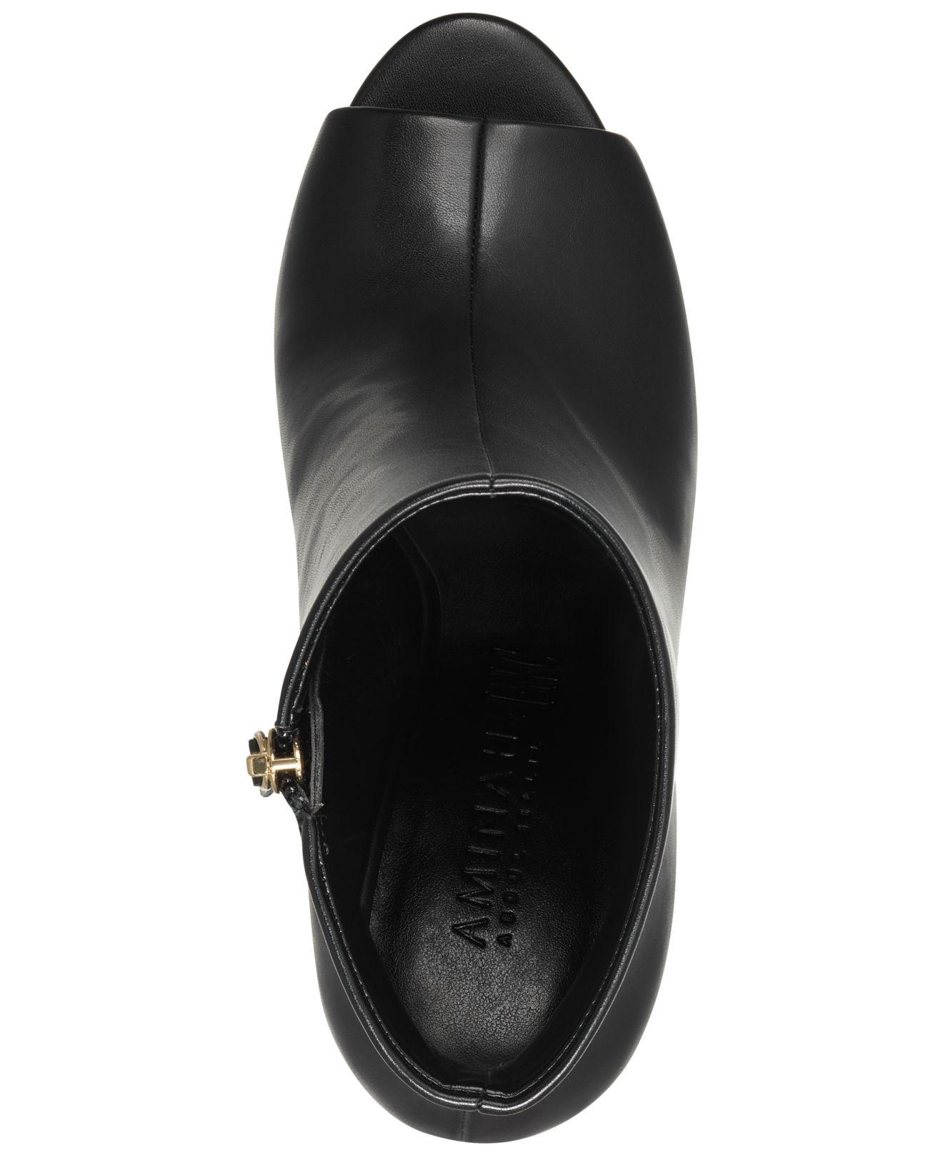 open toe booties macys