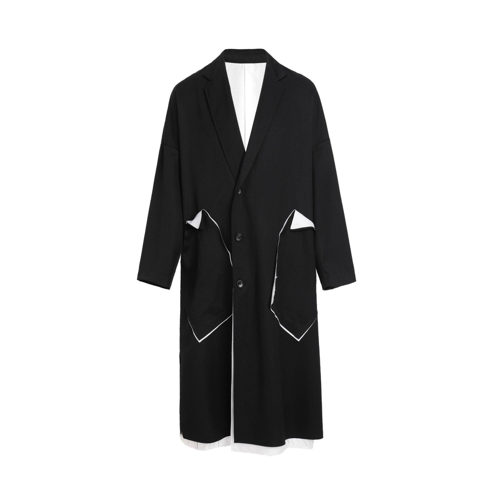 Sulvam Classic Over Coat in Black for Men | Lyst