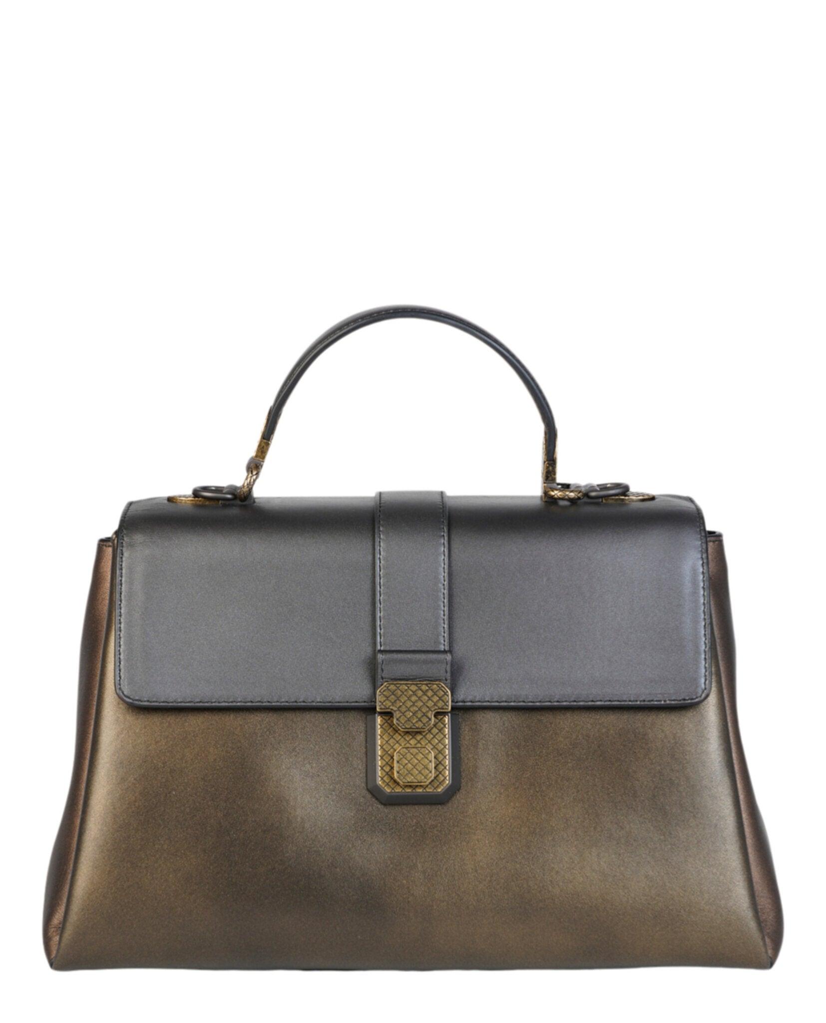 Bottega Veneta Leather 'piazza' Shoulder Bag in Gold (Metallic) | Lyst