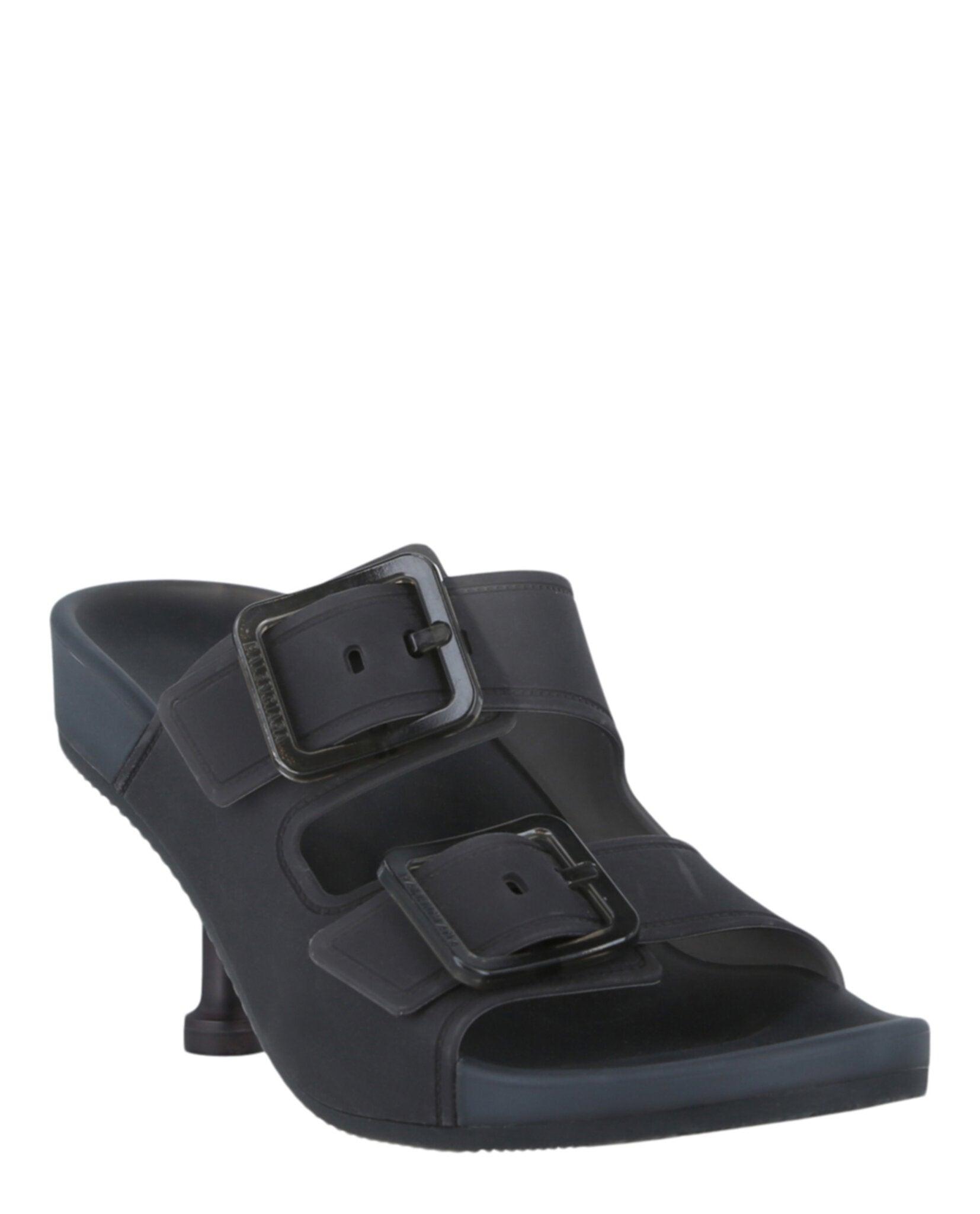 Balenciaga Rubber Mallorca Slide Heel Sandals in Black | Lyst Balenciaga Rubber Mallorca Slide Heel Sandals in Black | Lyst