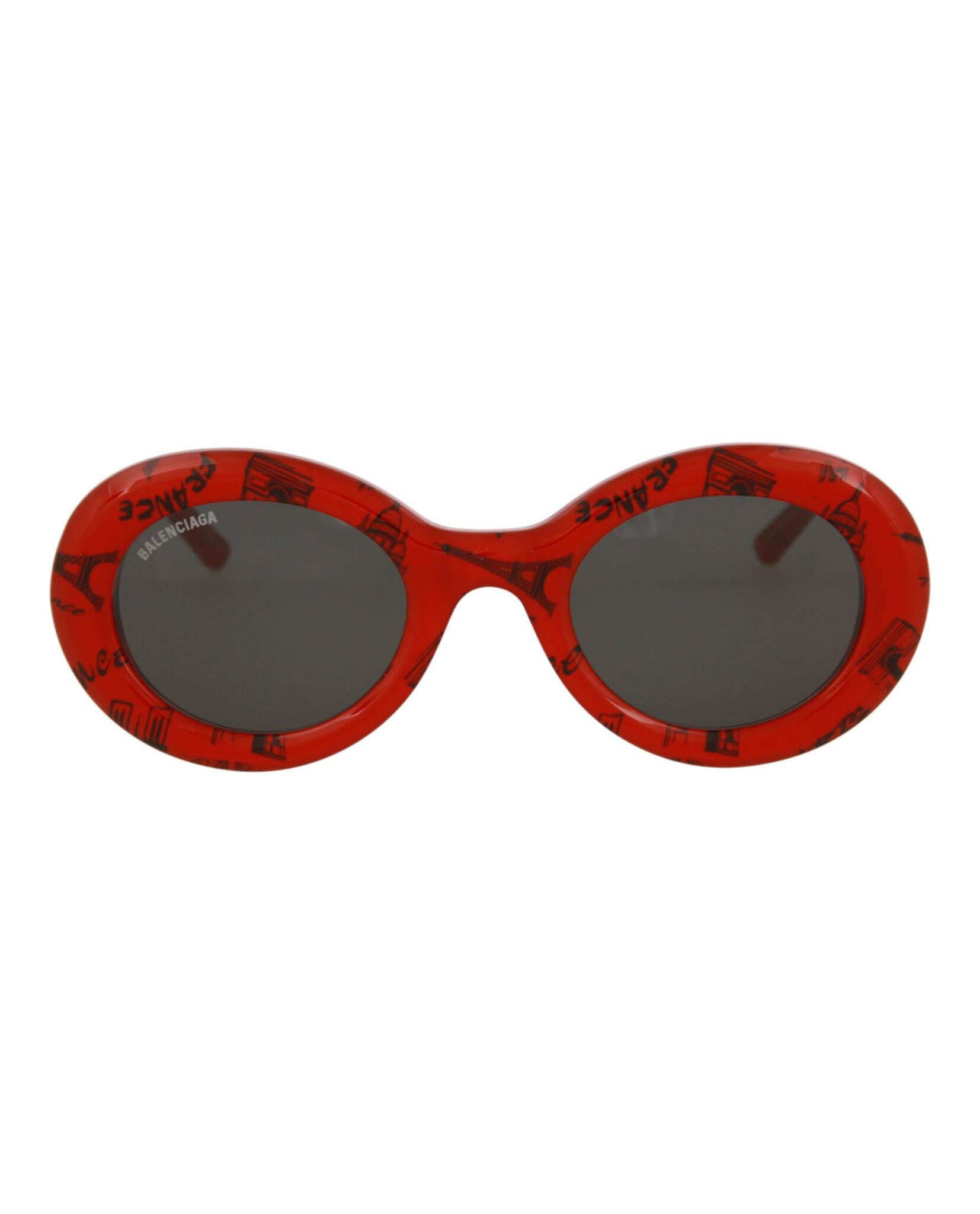Balenciaga Panthos-frame Acetate Sunglasses in Red | Lyst