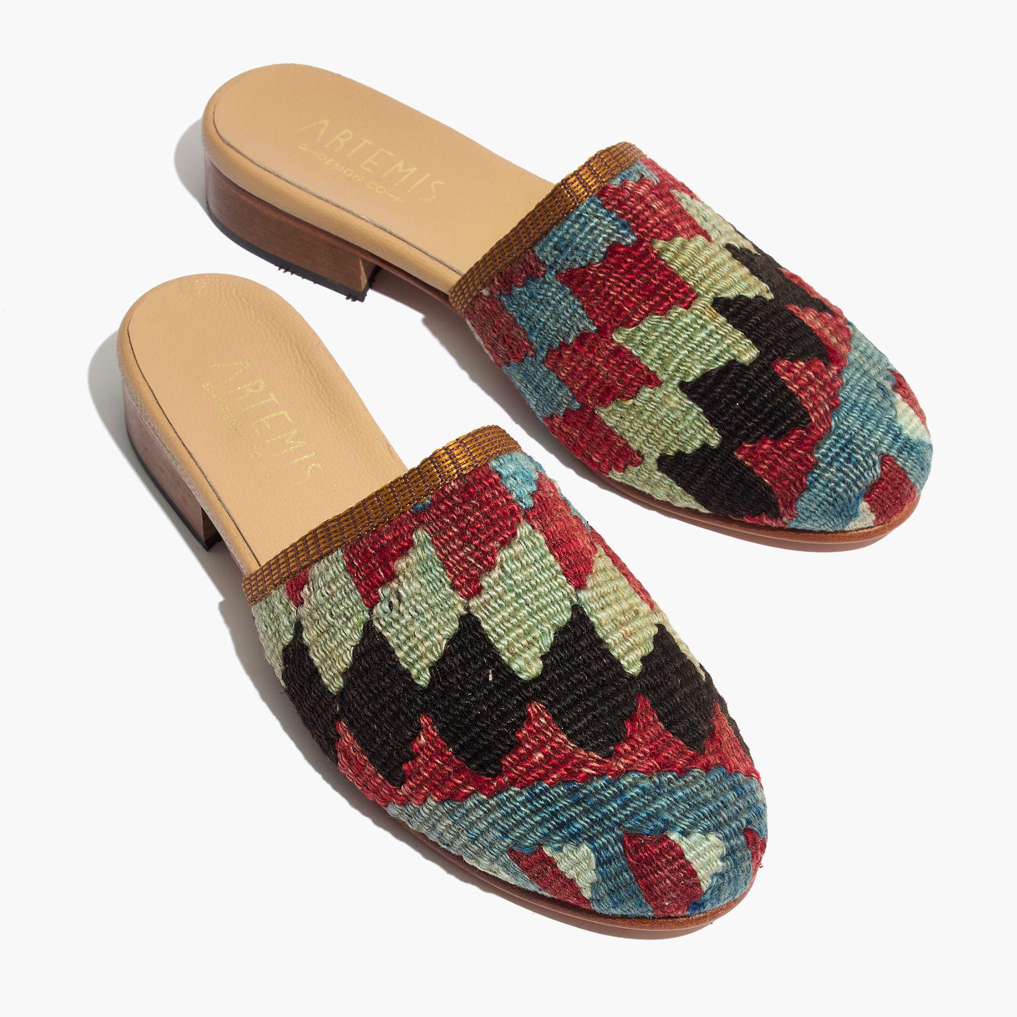 kilim slippers