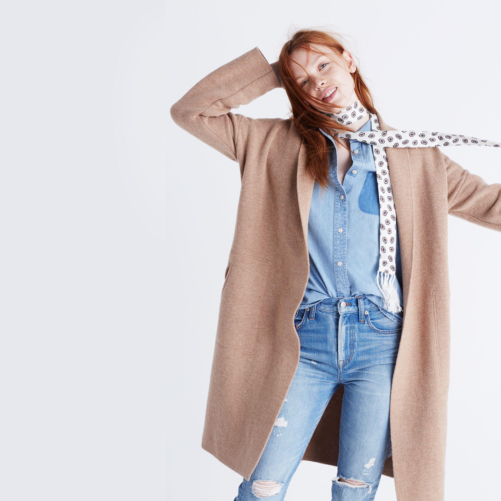 madewell rivington sweater coat