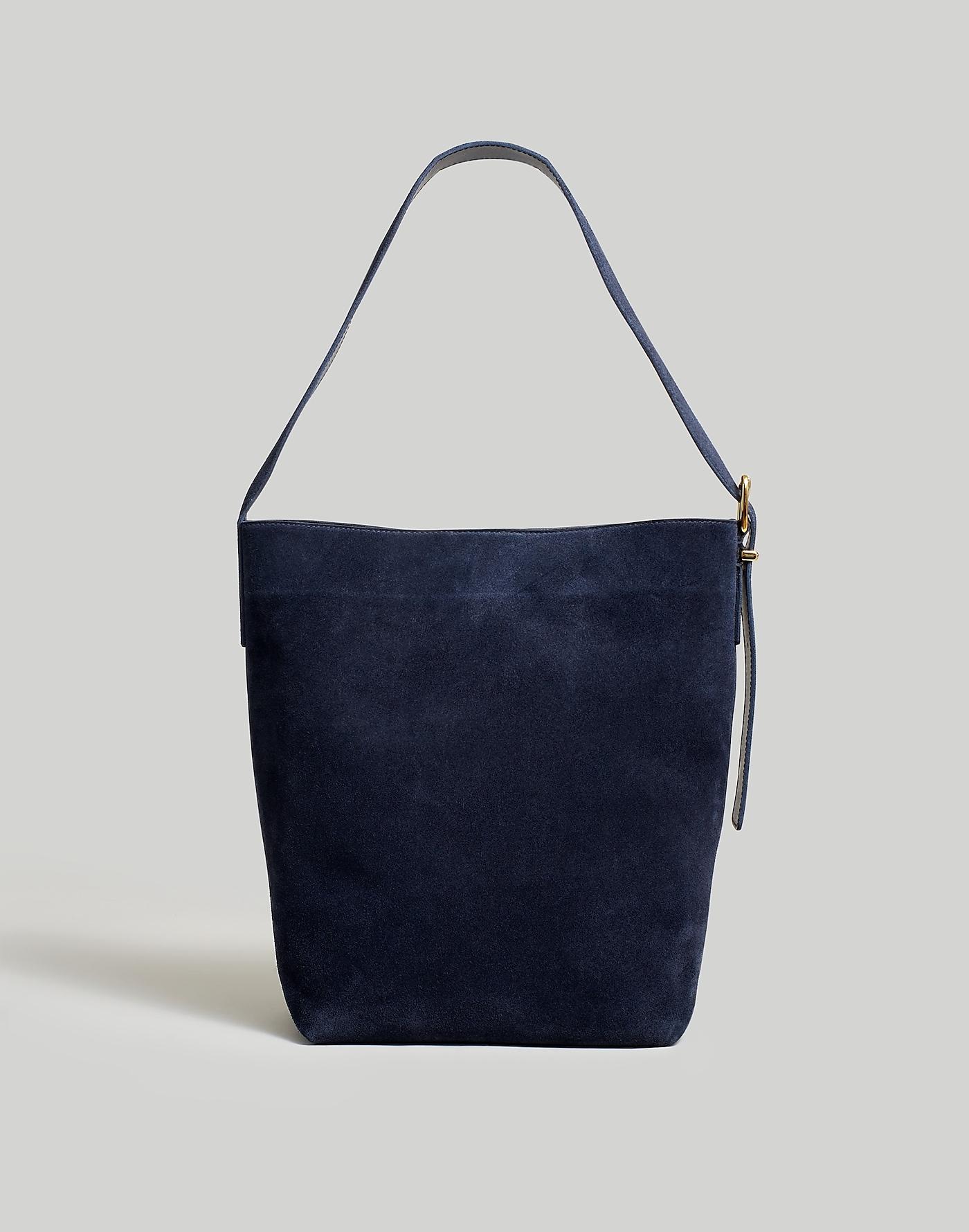 Navy Suede Tote