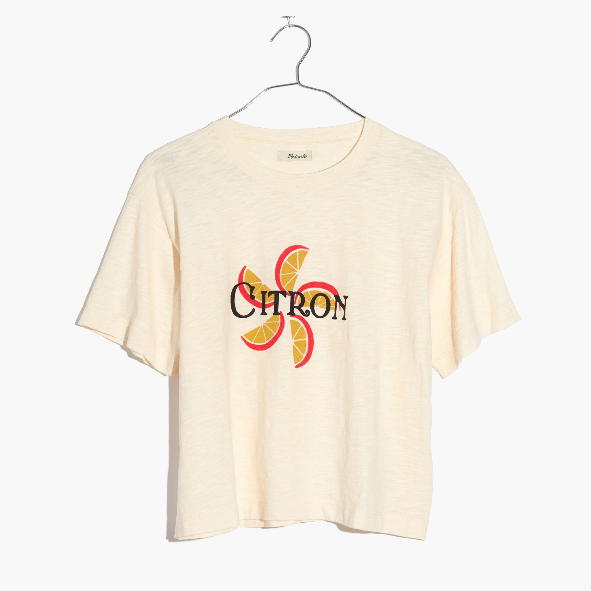 Madewell Cotton Citron Graphic Tee | Lyst