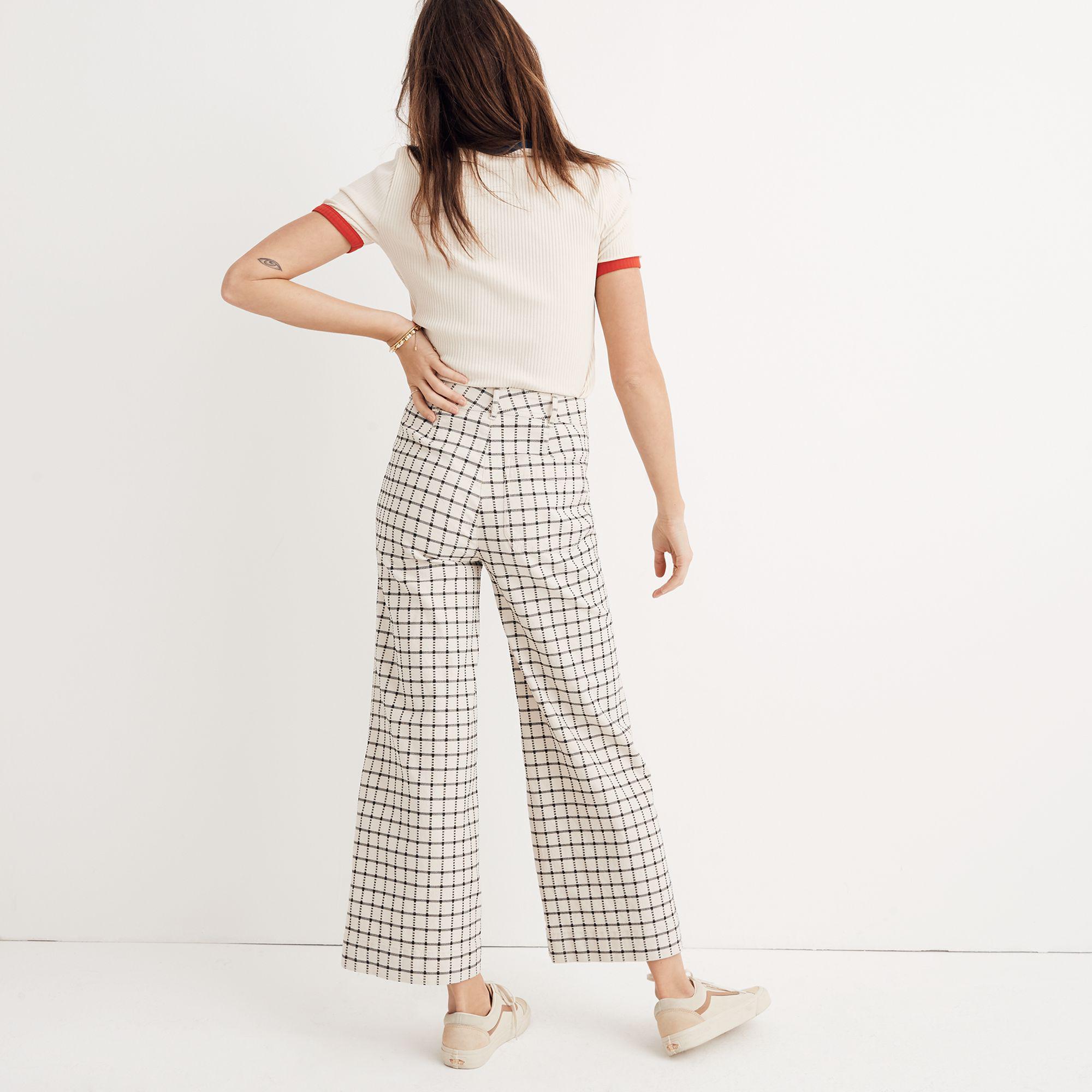madewell windowpane pants