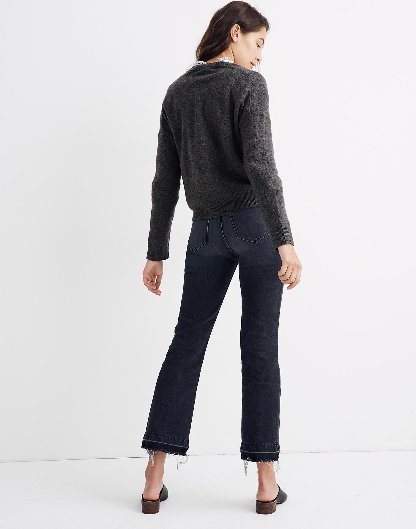 cream colored wrap sweater