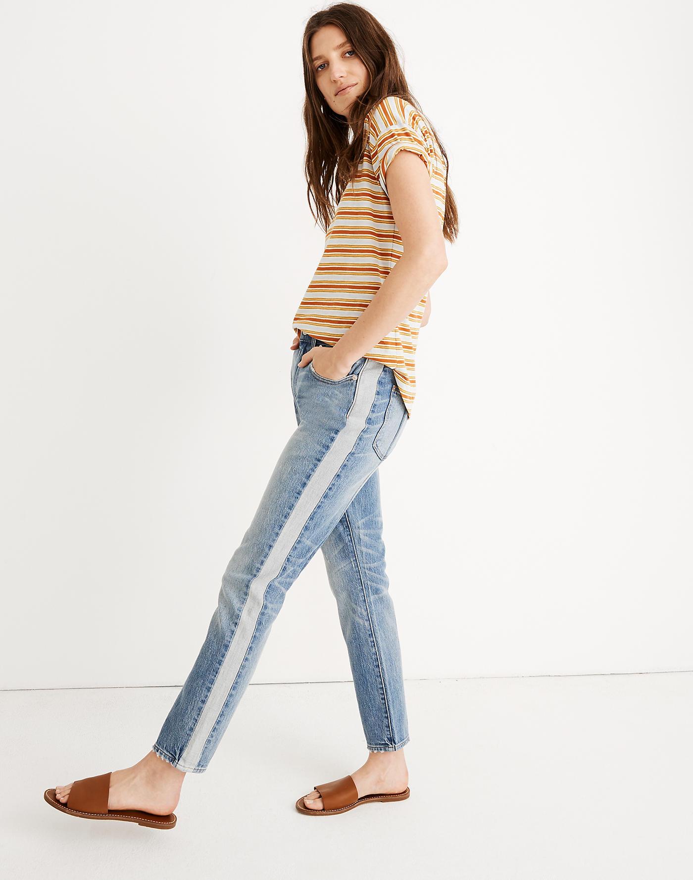 high rise slim crop boyjean