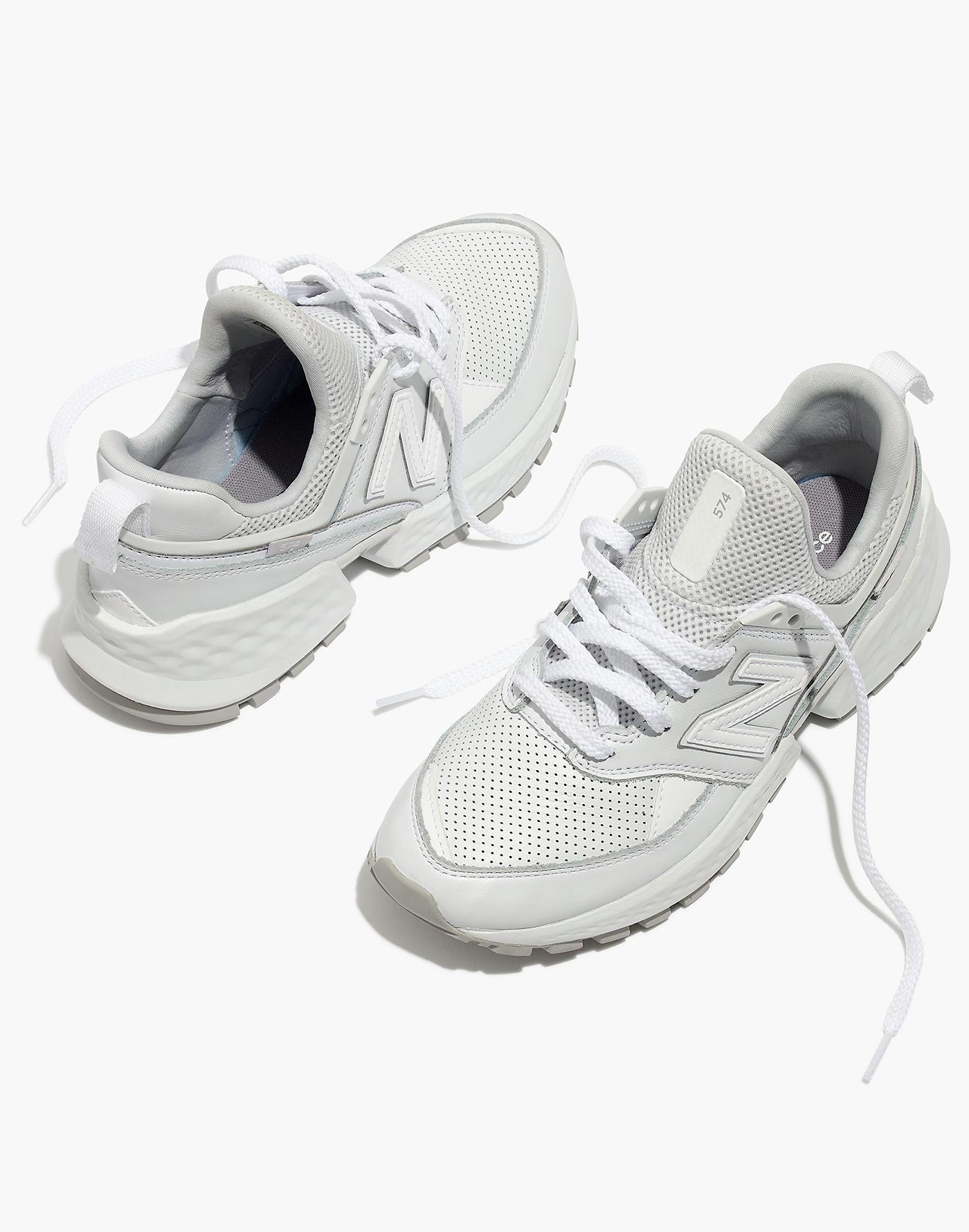 Madewell Leather New Balance® 574 Sport Sneakers in White | Lyst