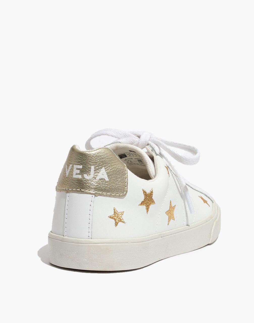 Madewell Leather X Veja Esplar Low Sneakers In Embroidered Stars in White -  Lyst