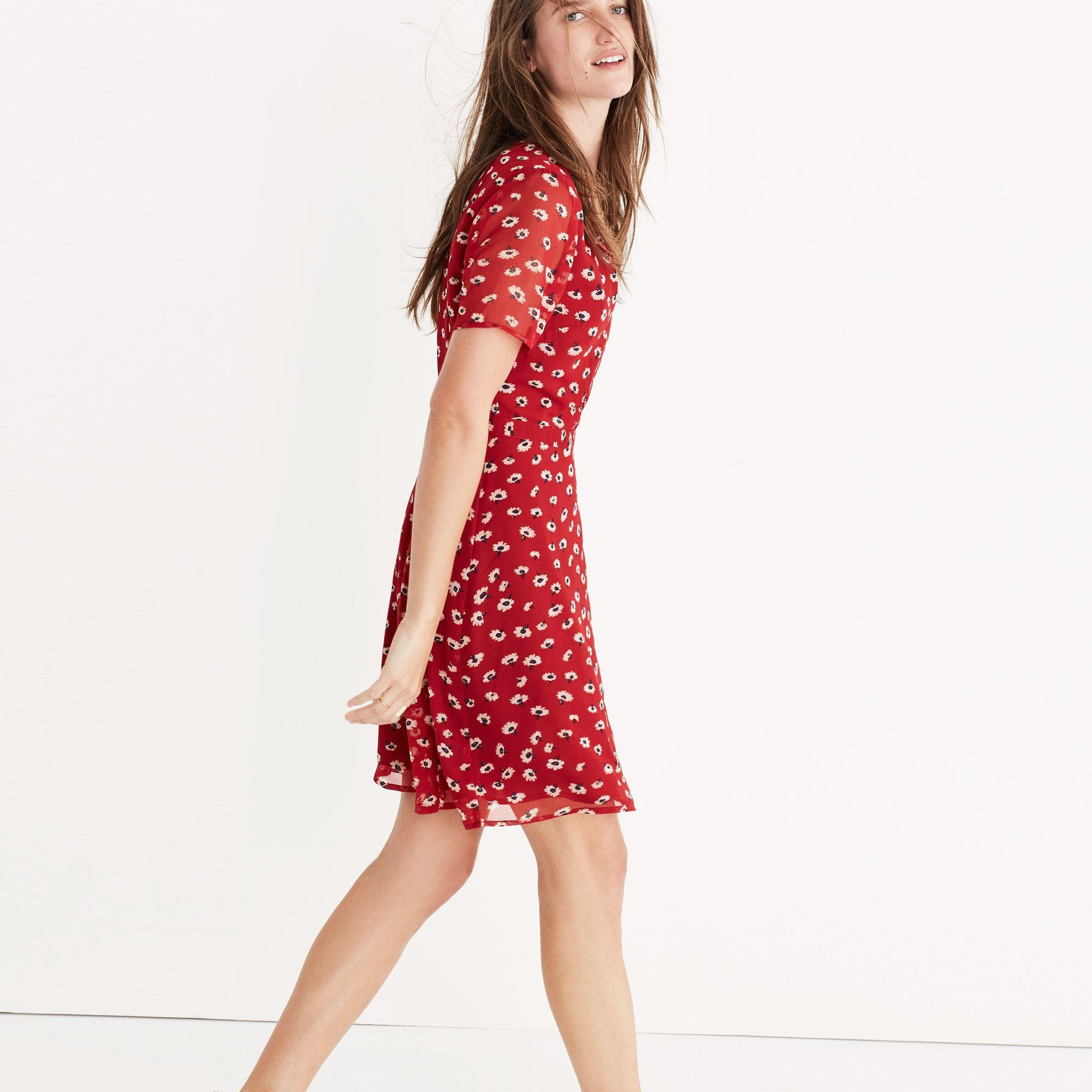 Madewell Red Wrap Dress Online, 57% OFF ...
