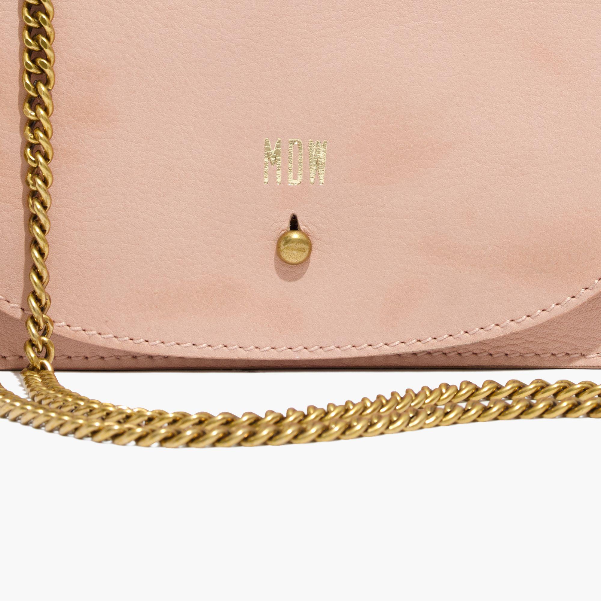 Madewell Leather The Chain Crossbody Bag in Pink - Lyst