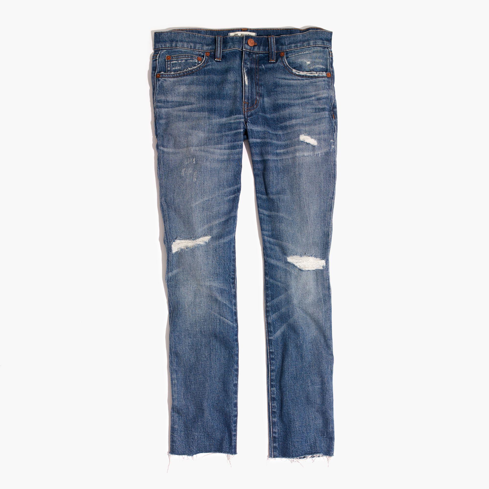 Madewell Cotton The Slim Boyjean: Raw 