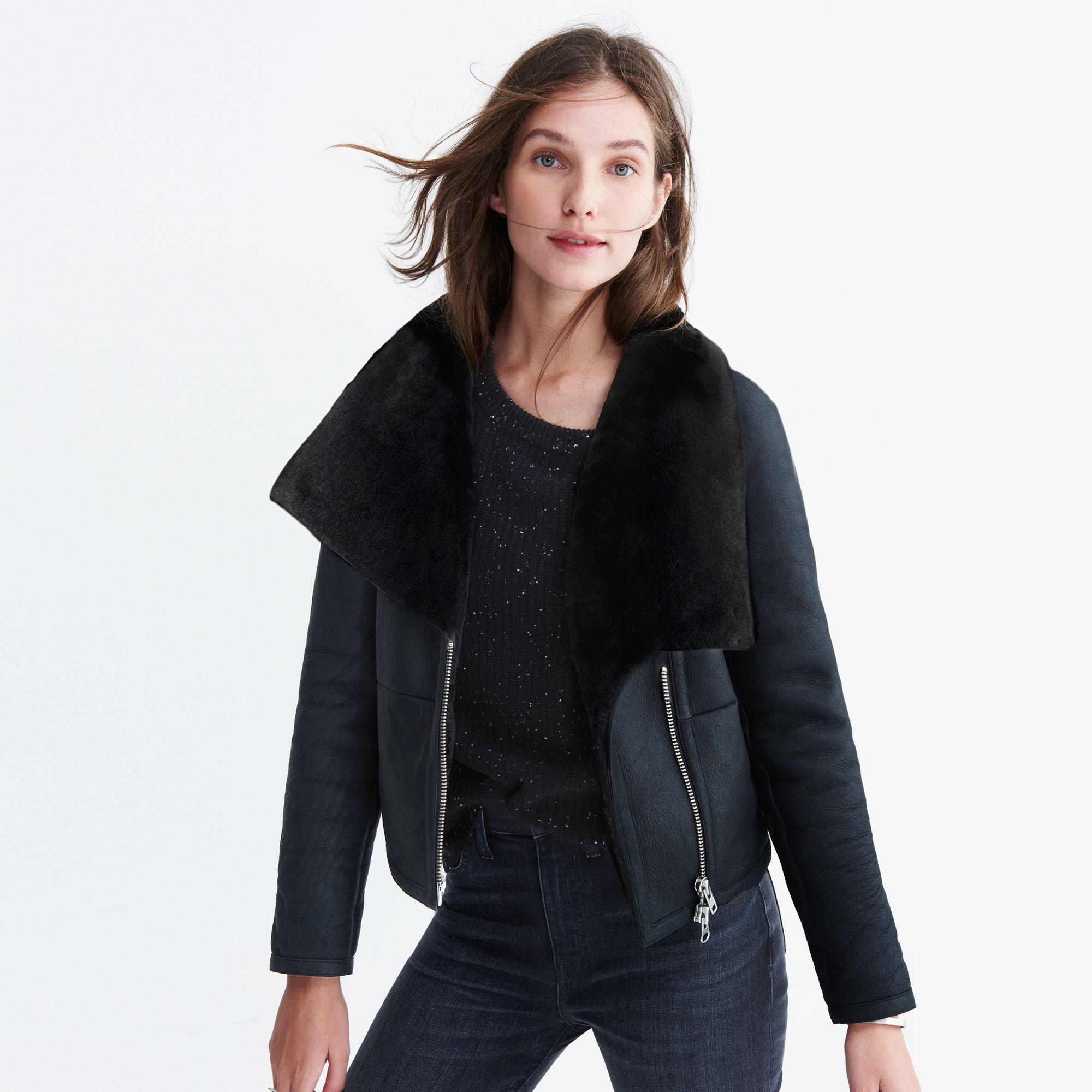 madewell shearling coat