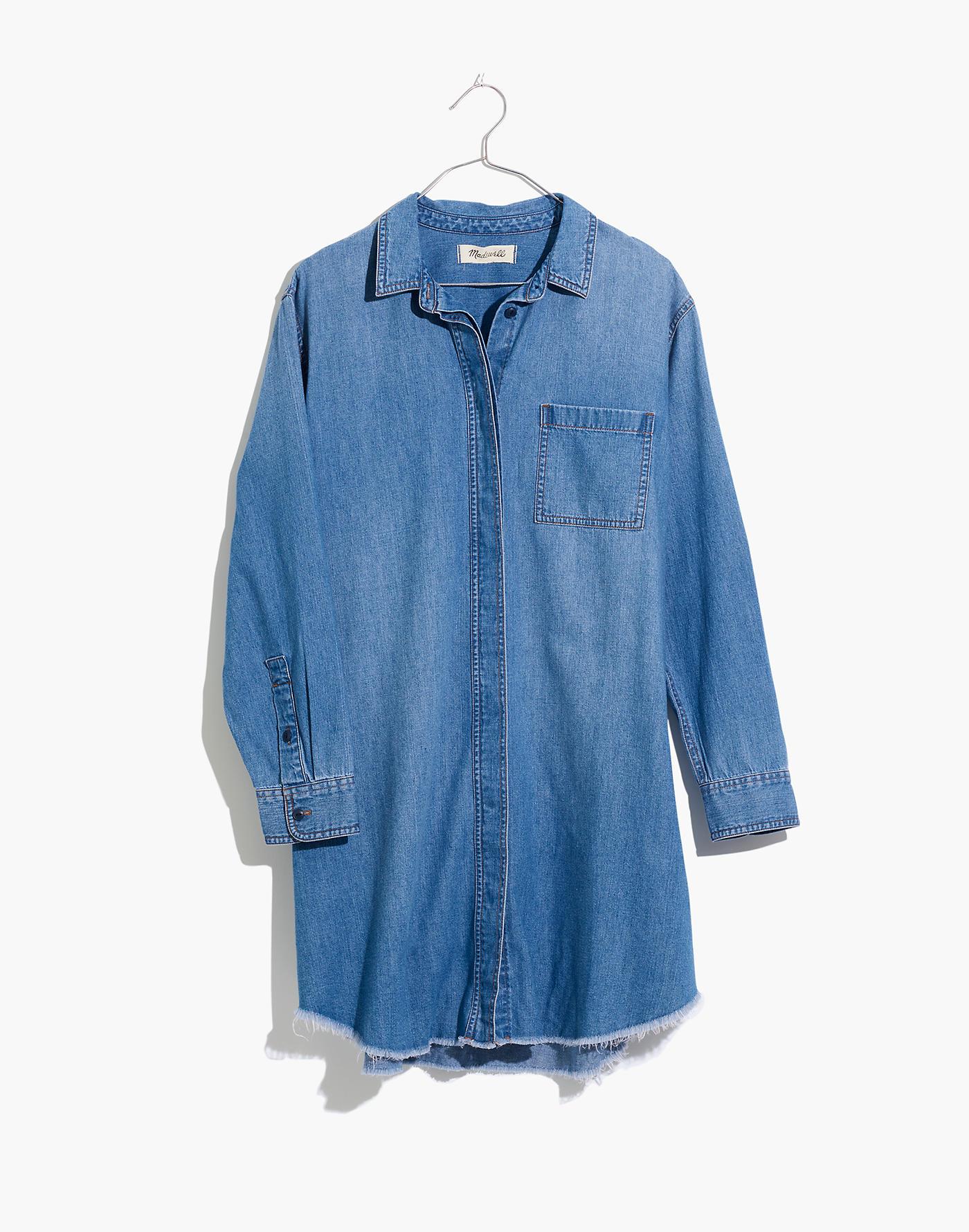 Robe-shirt Madewell En Denim Bleu Taille XS - Occasion Très Bon état, Manches Longues
