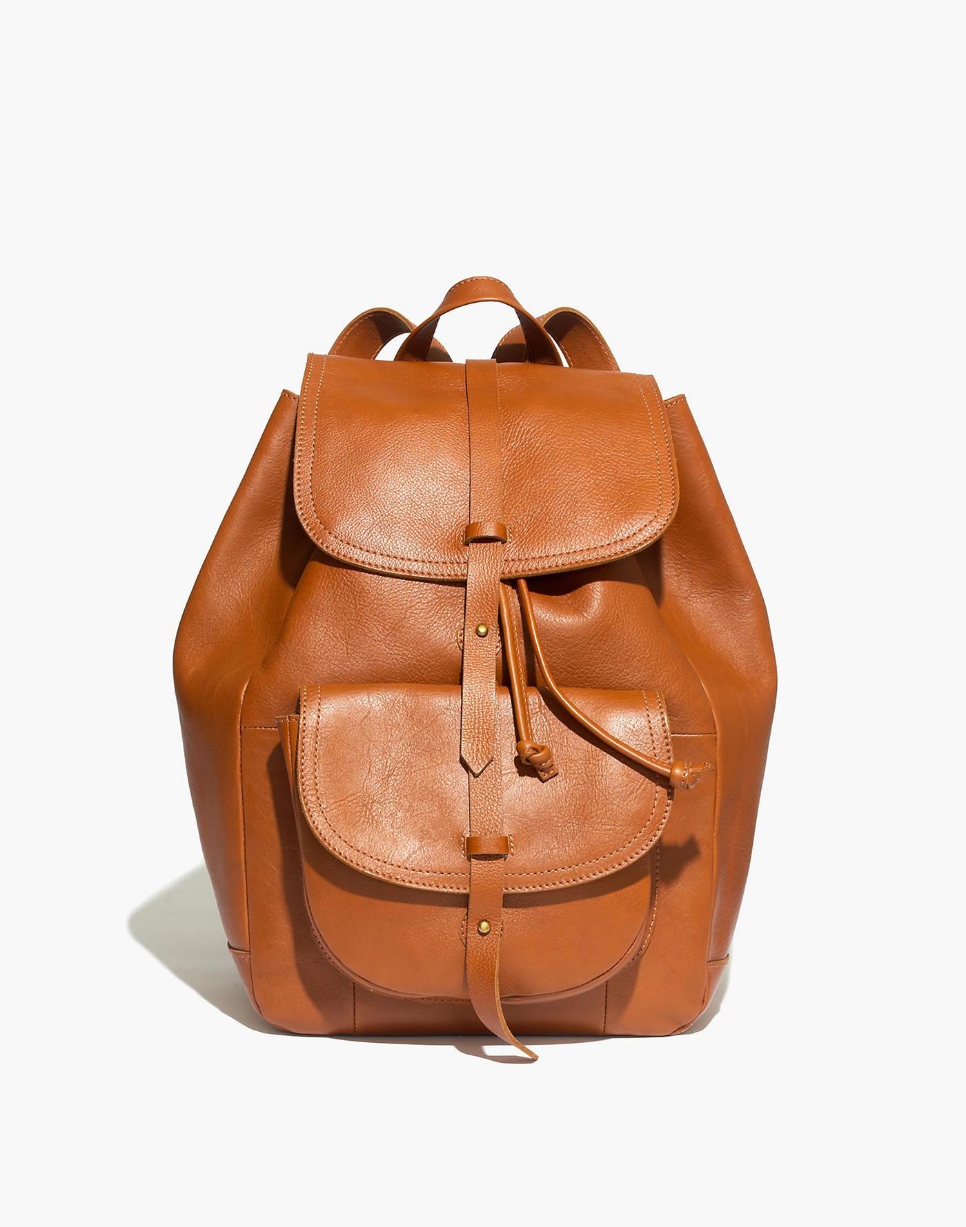 cute brown backpack