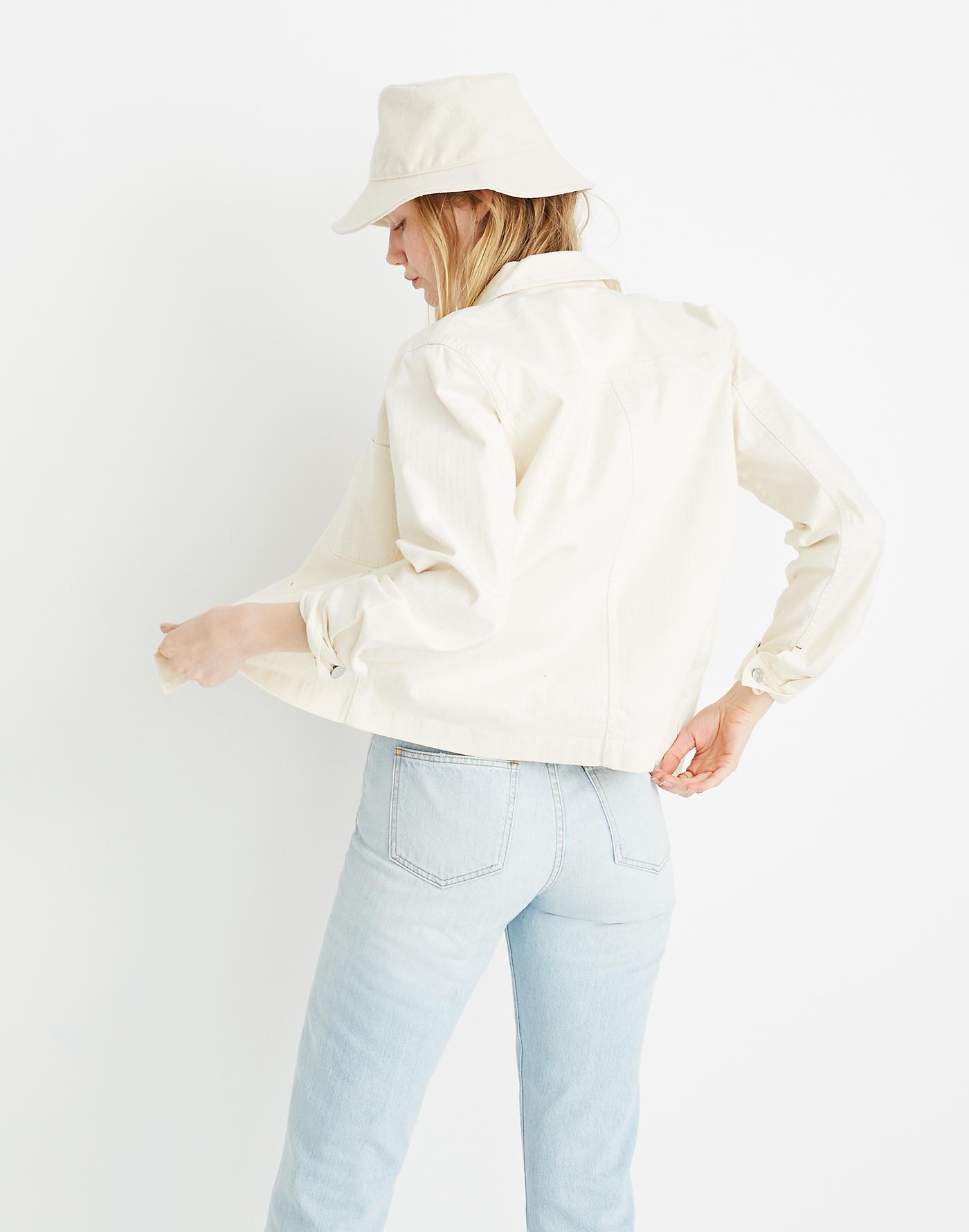cropped chore jacket