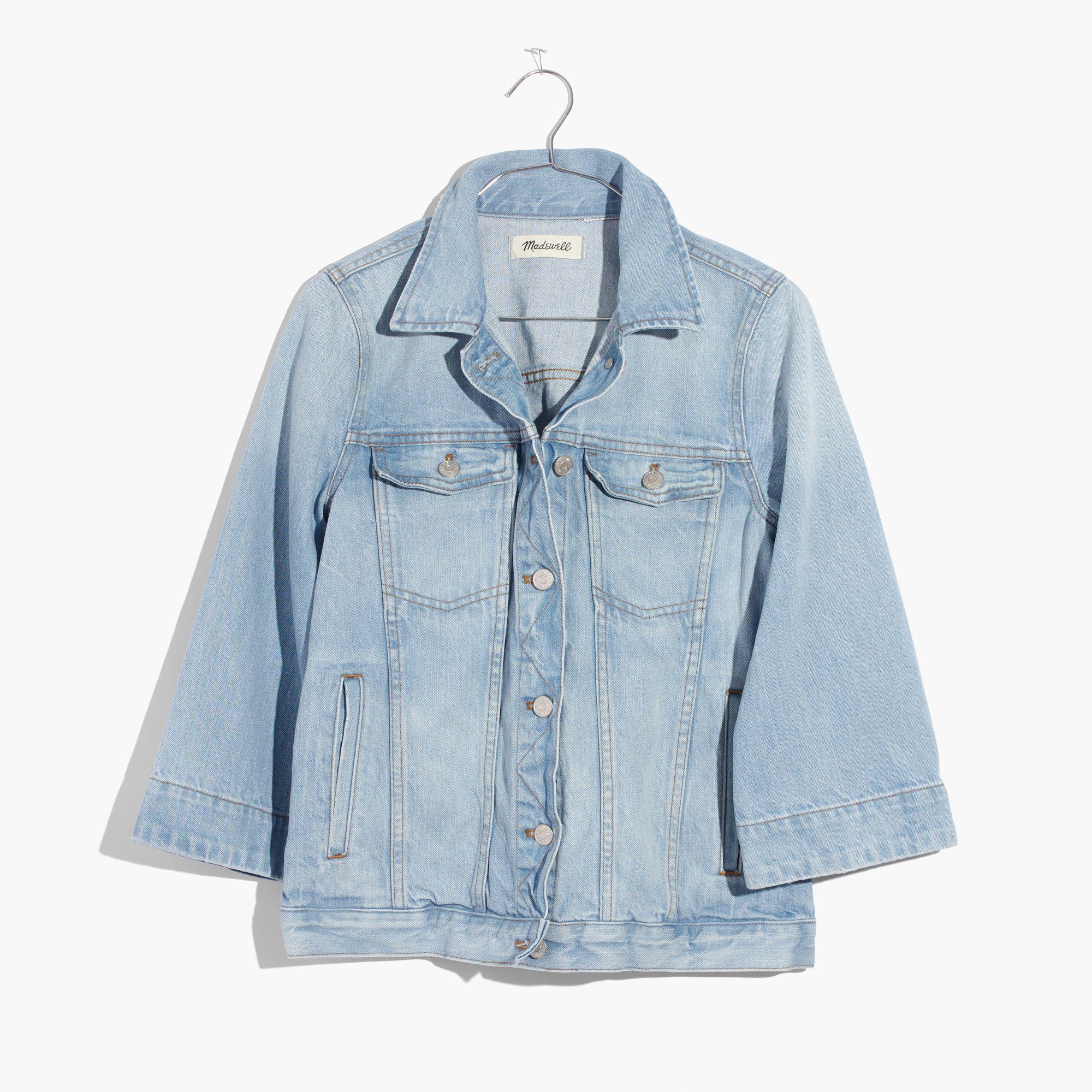 Madewell Cotton Bell-sleeve Jean Jacket in Blue - Lyst