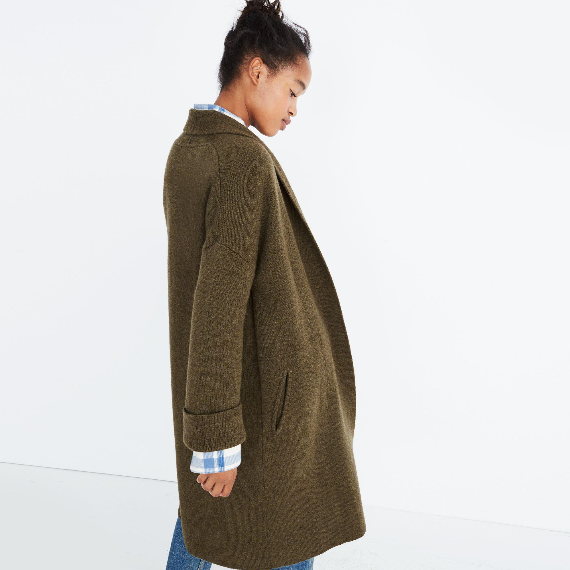 madewell rivington sweater coat