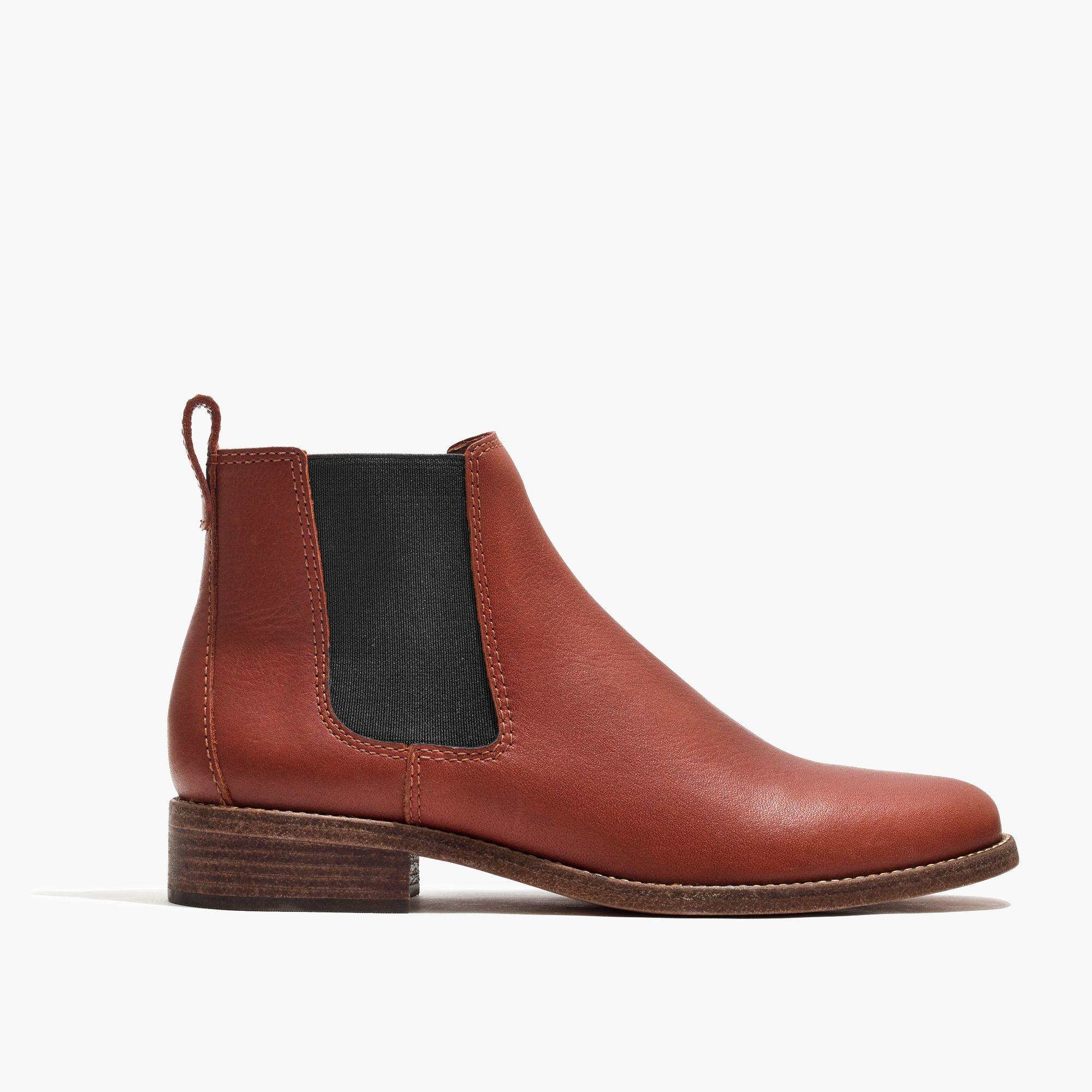 Lyst - Madewell The Ainsley Chelsea Boot In Leather in Brown
