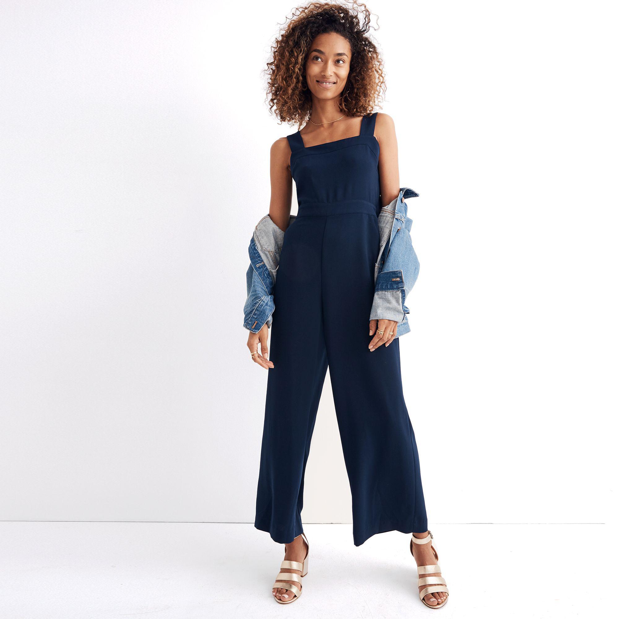 madewell blue jumpsuit