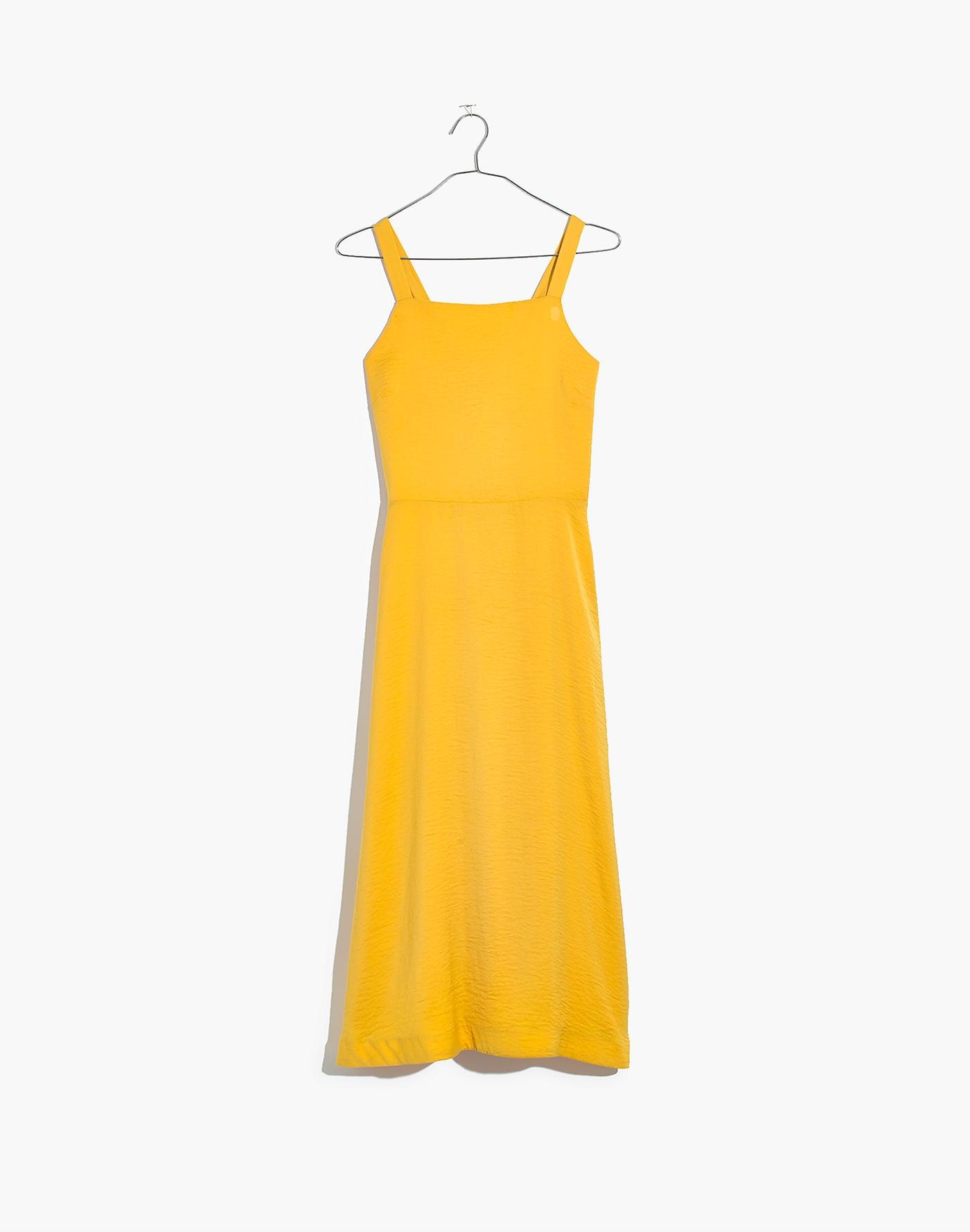 madewell cross back midi dress