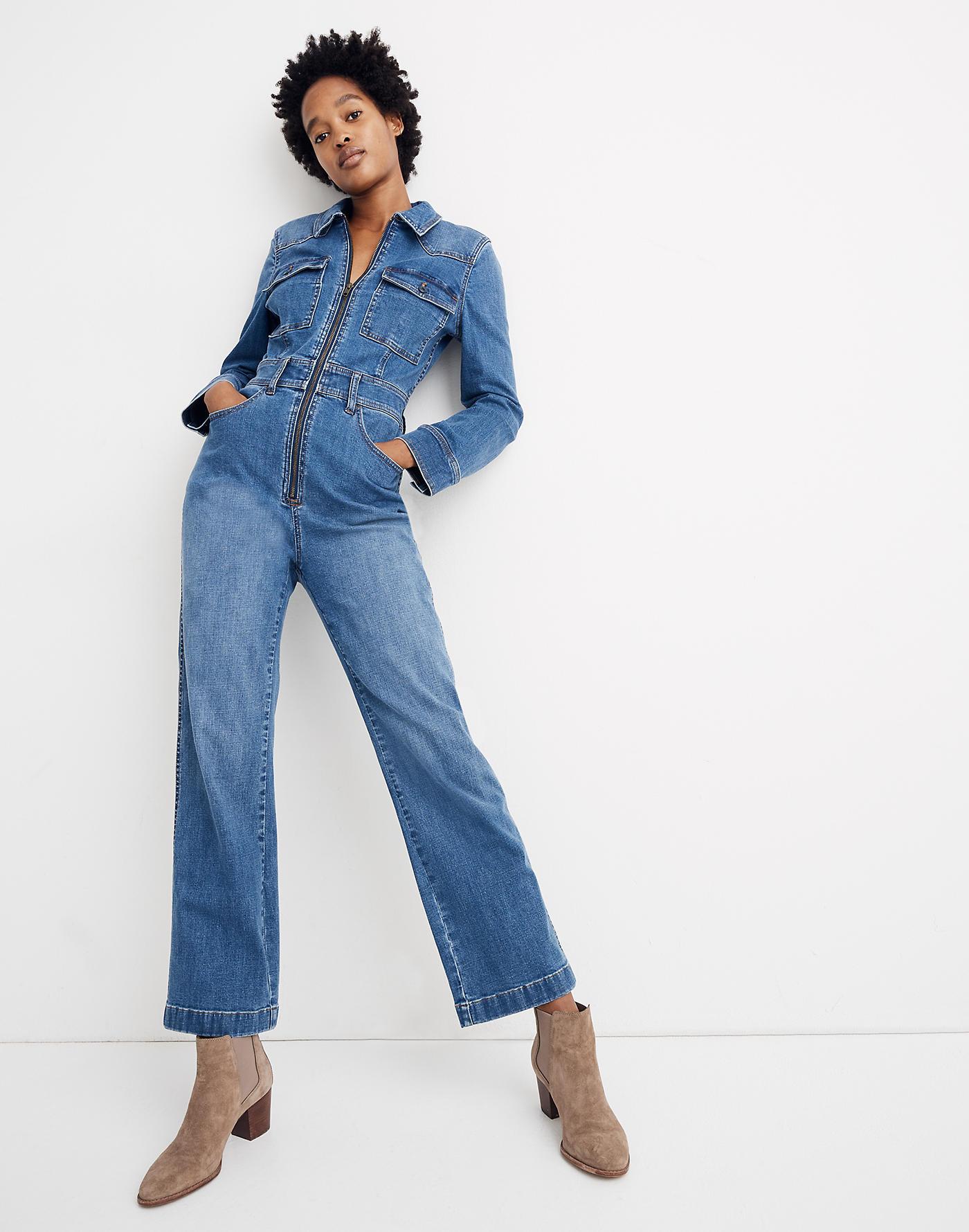 Madewell Denim Zip-front Coverall 