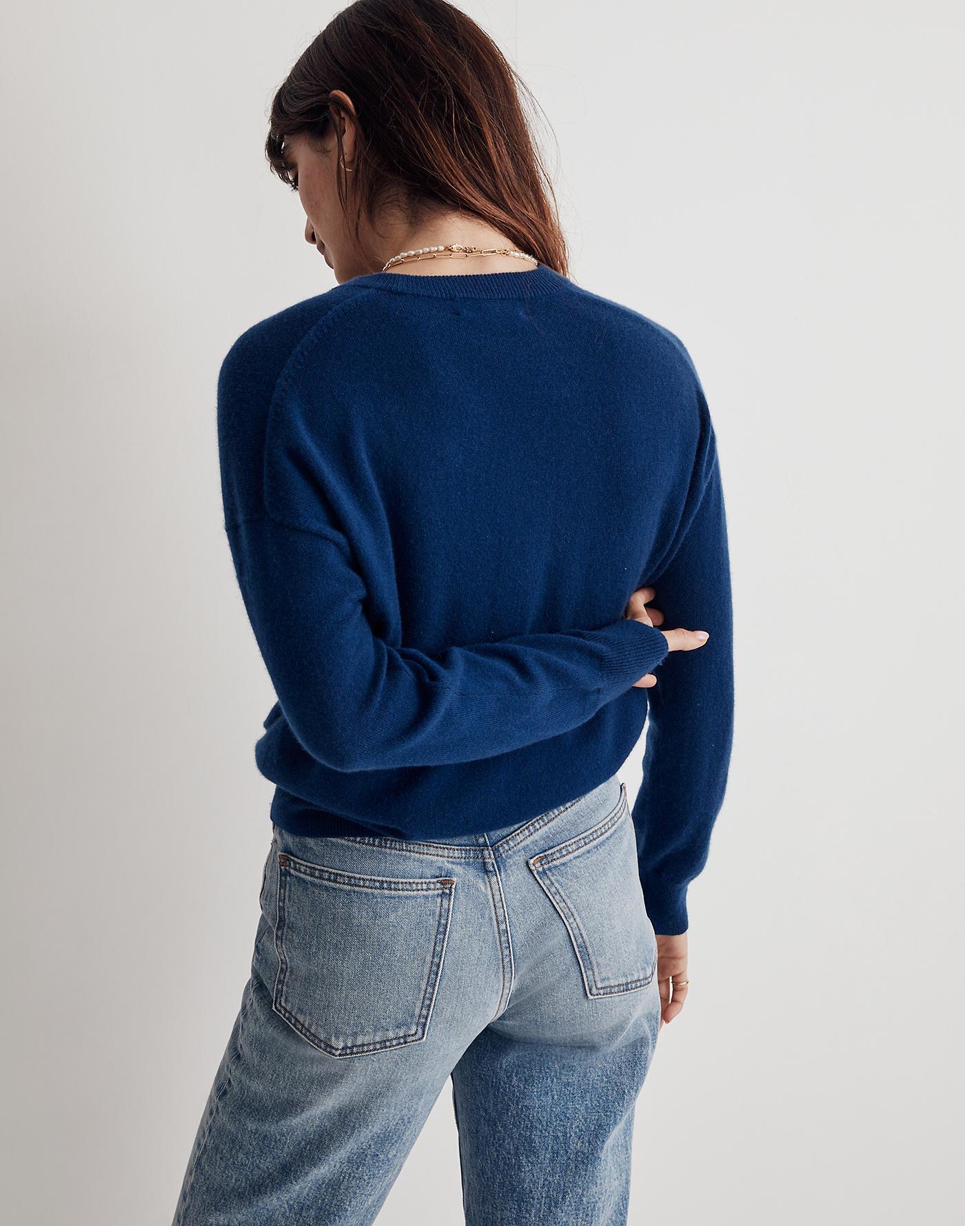 MW re sponsible Cashmere Relaxed Sweater in Blue Lyst