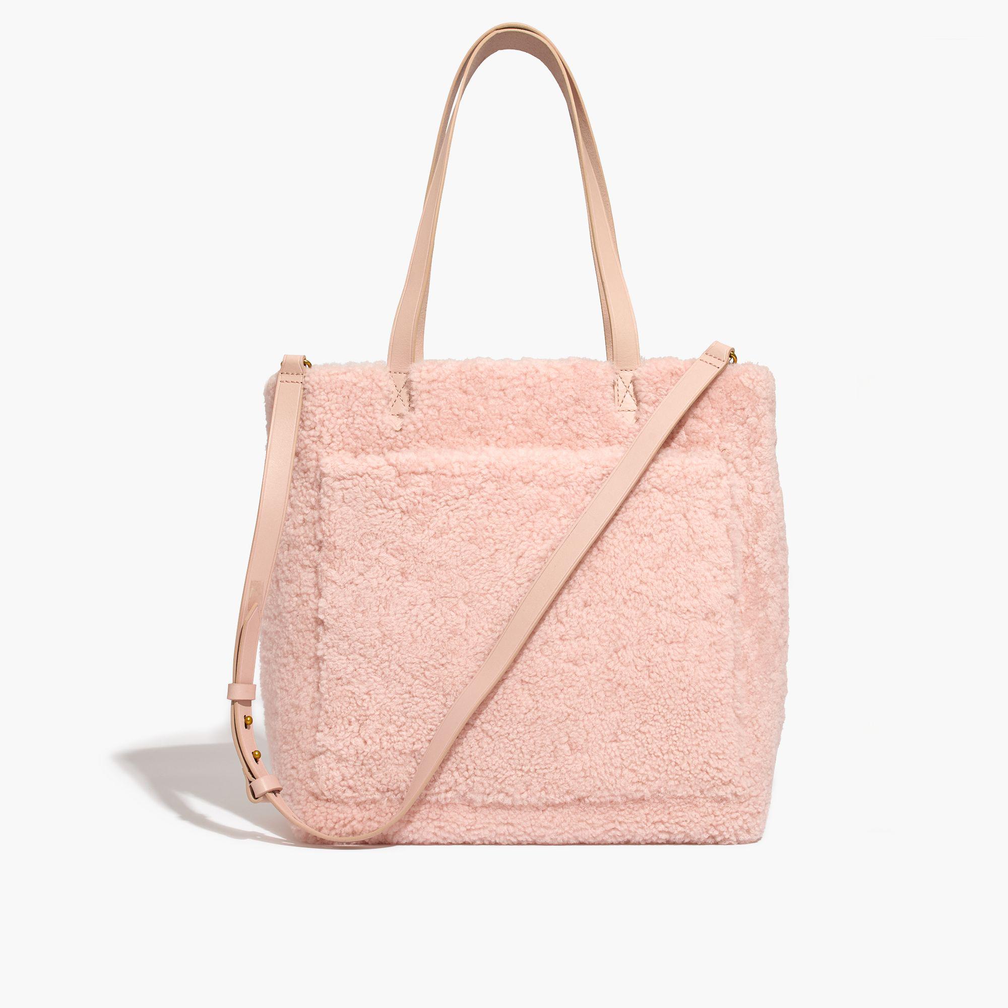 madewell pink tote