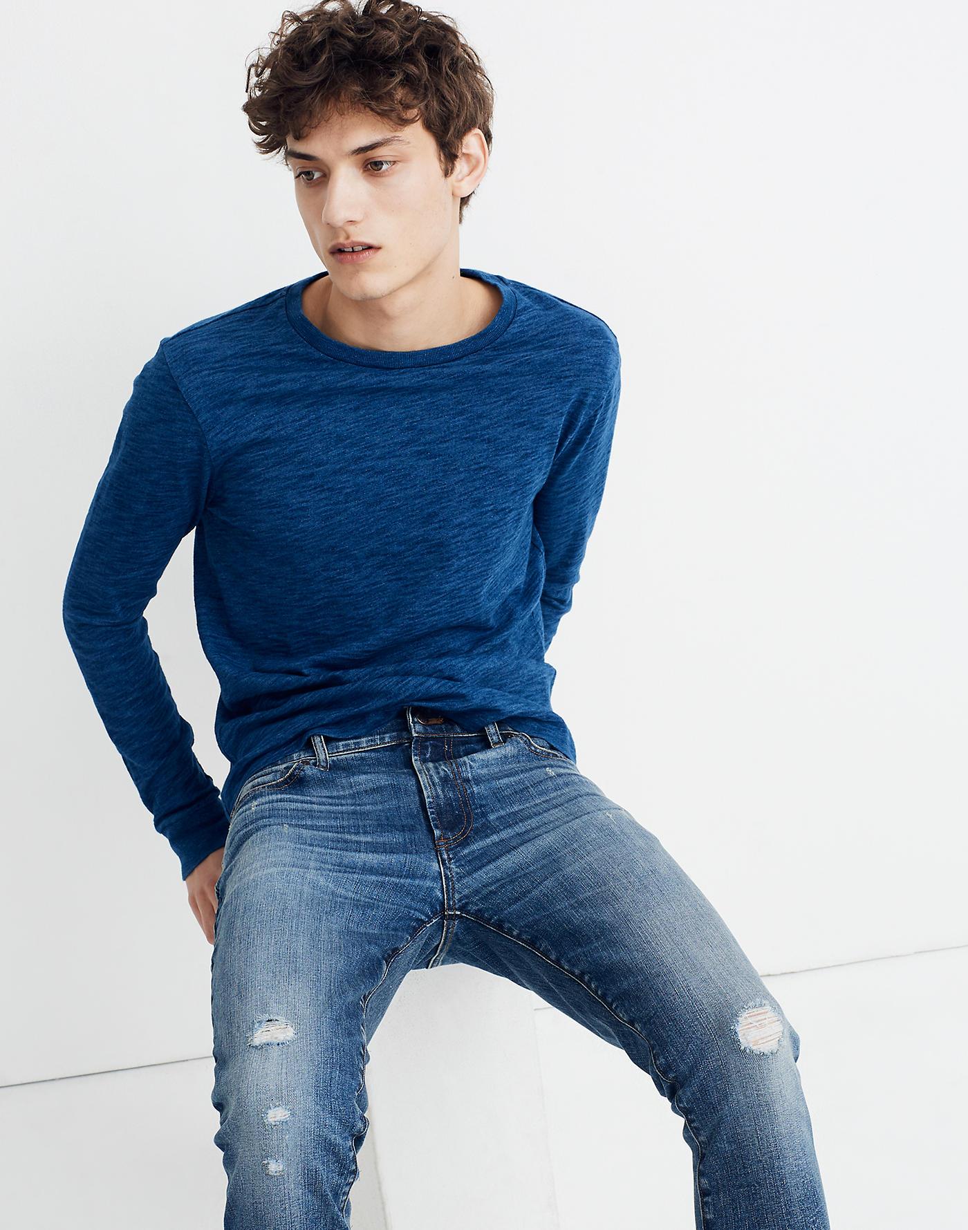 Madewell Denim Skinny Authentic Flex Jeans In Myrtle Wash in Blue for