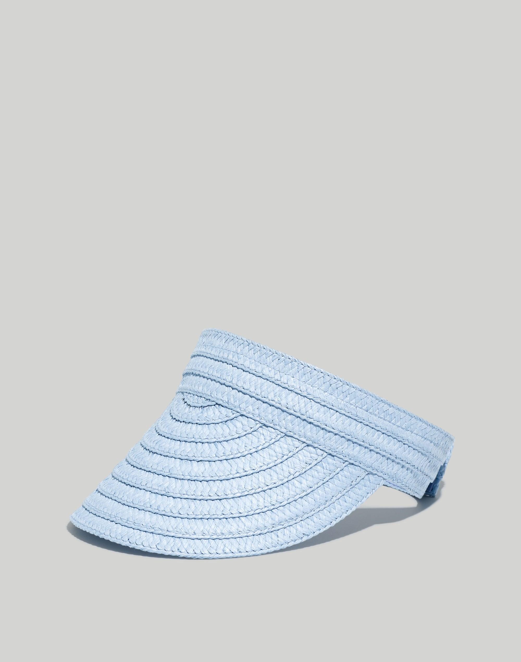 packable braided straw visor