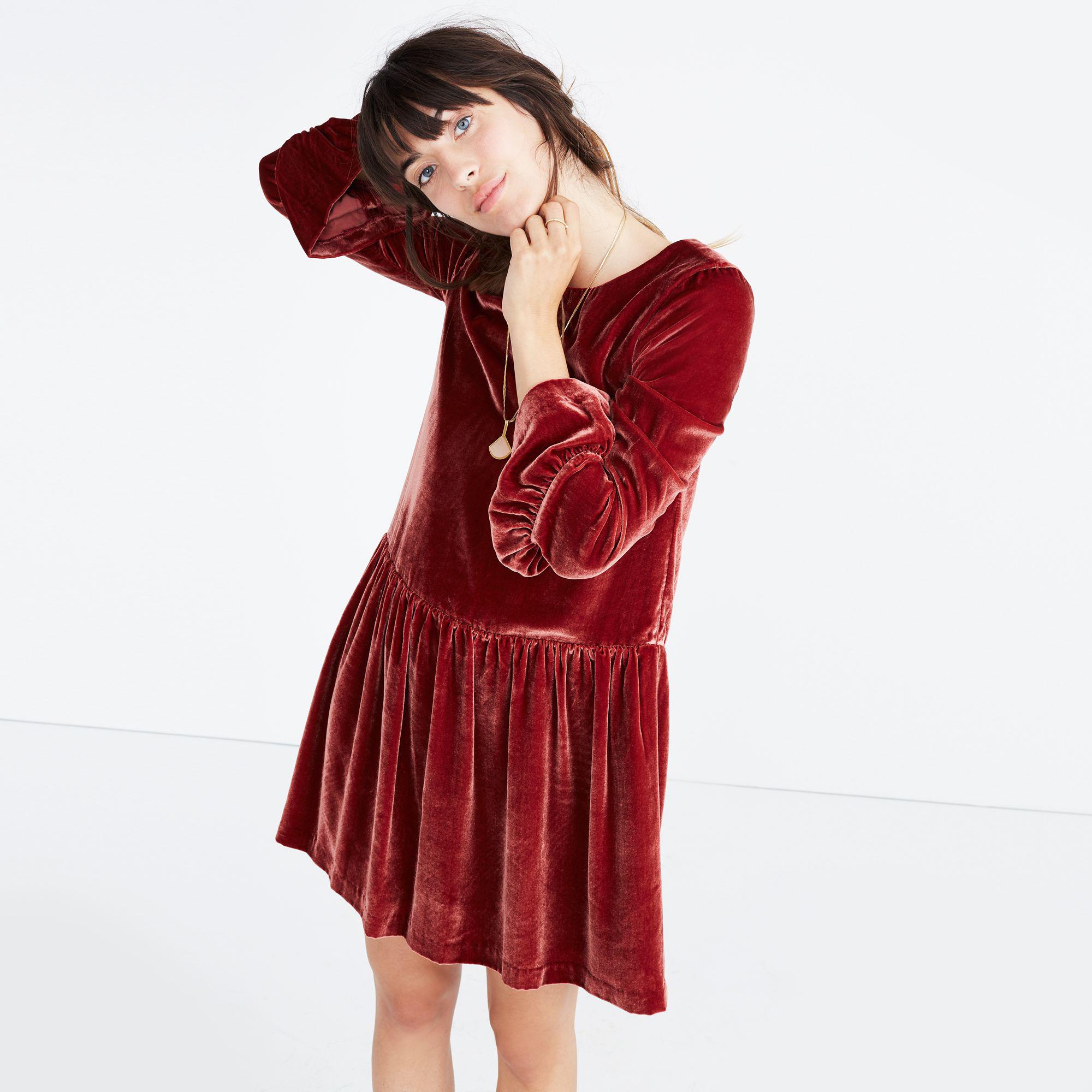 velvet dress madewell
