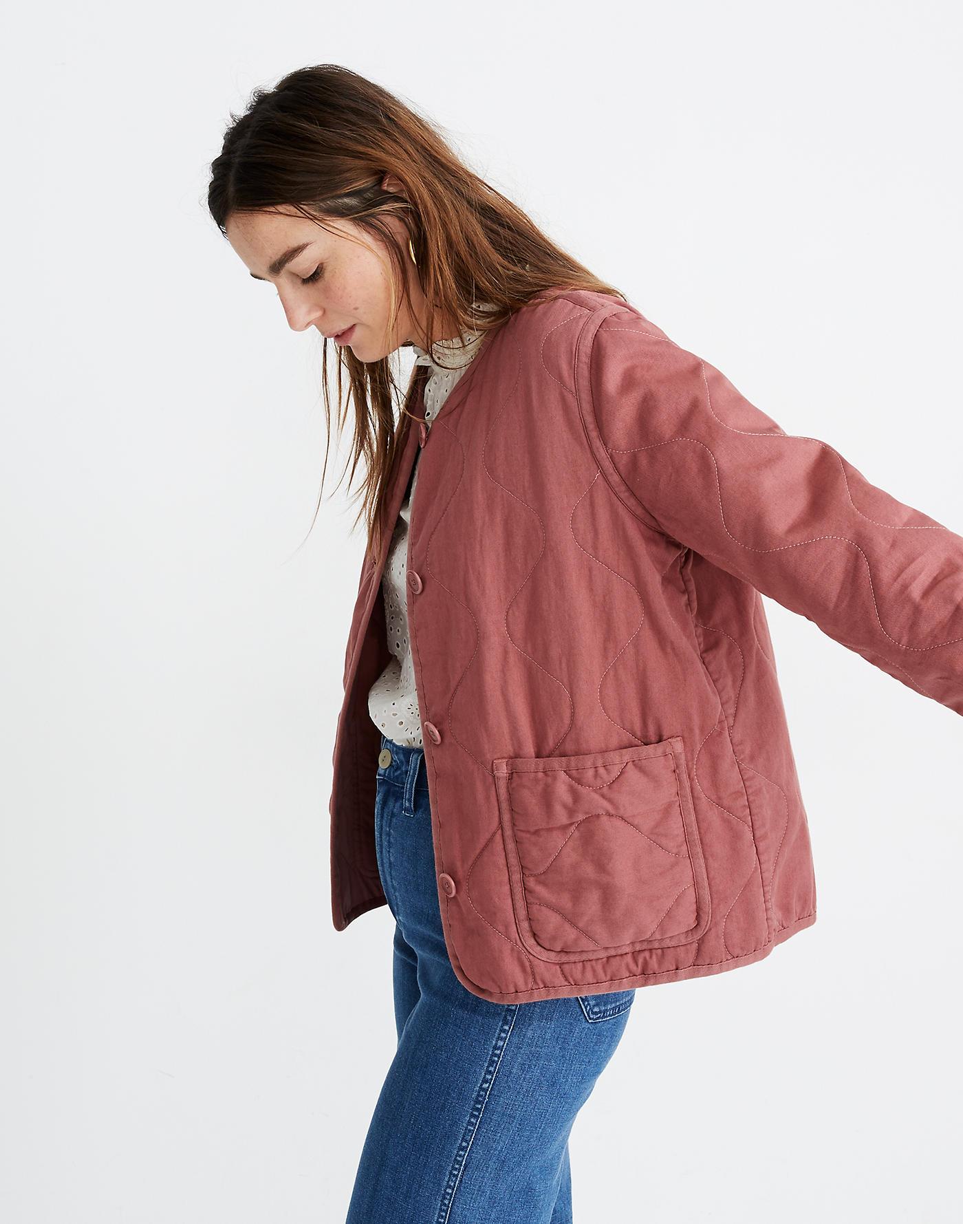 Madewell Cotton Quilted Liner Jacket | Lyst UK