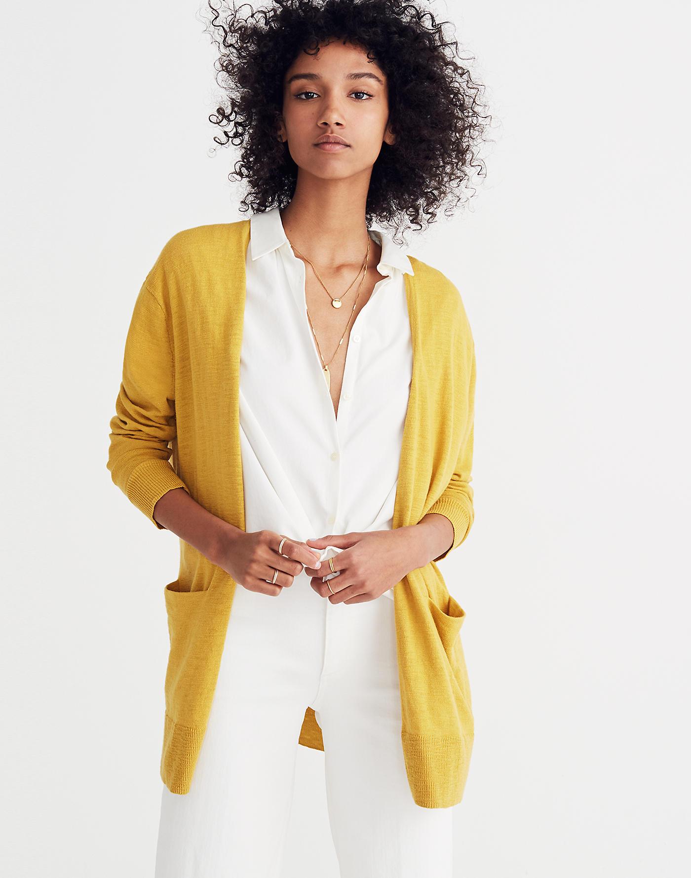 yellow summer sweater