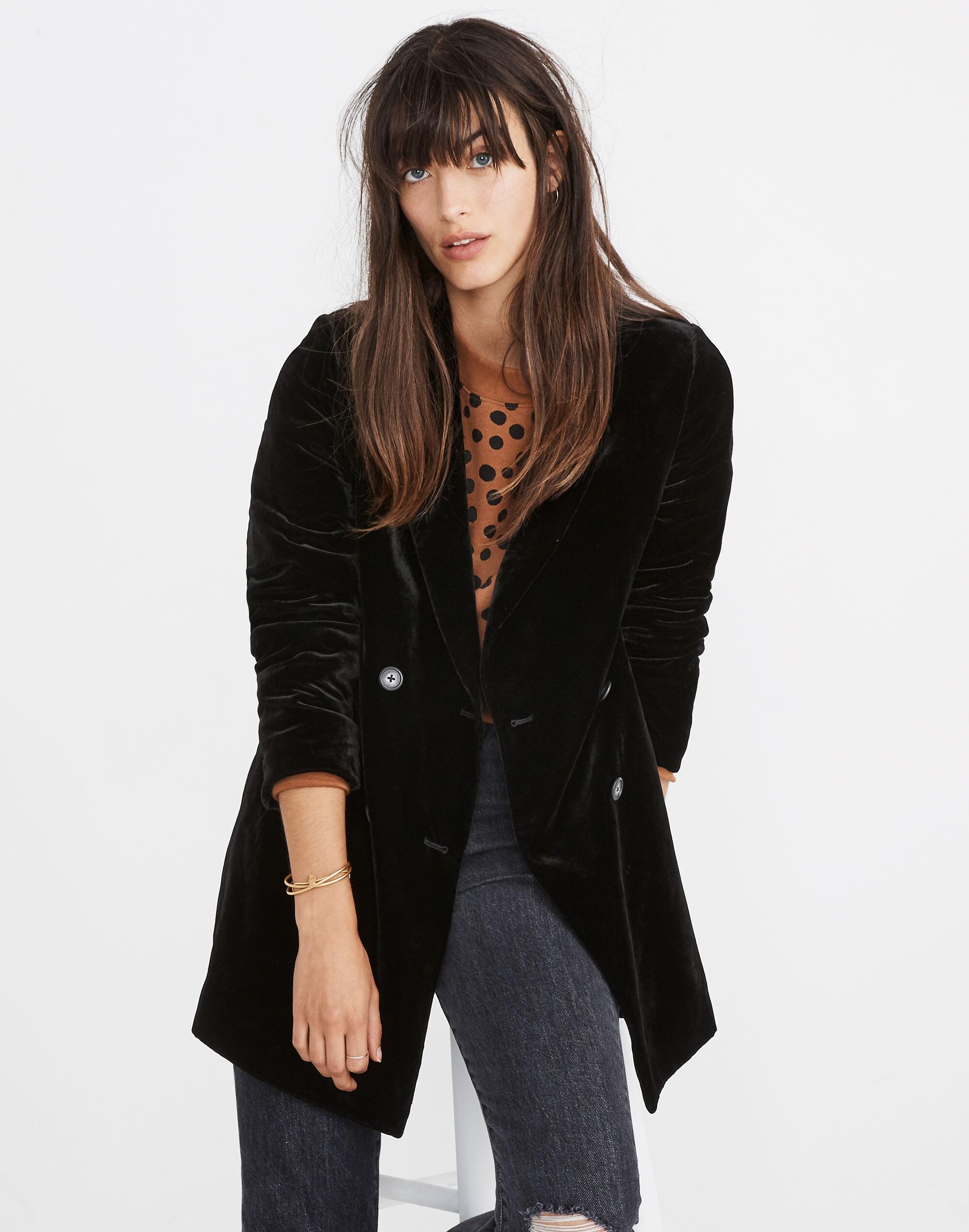Madewell caldwell blazer black Clearance
