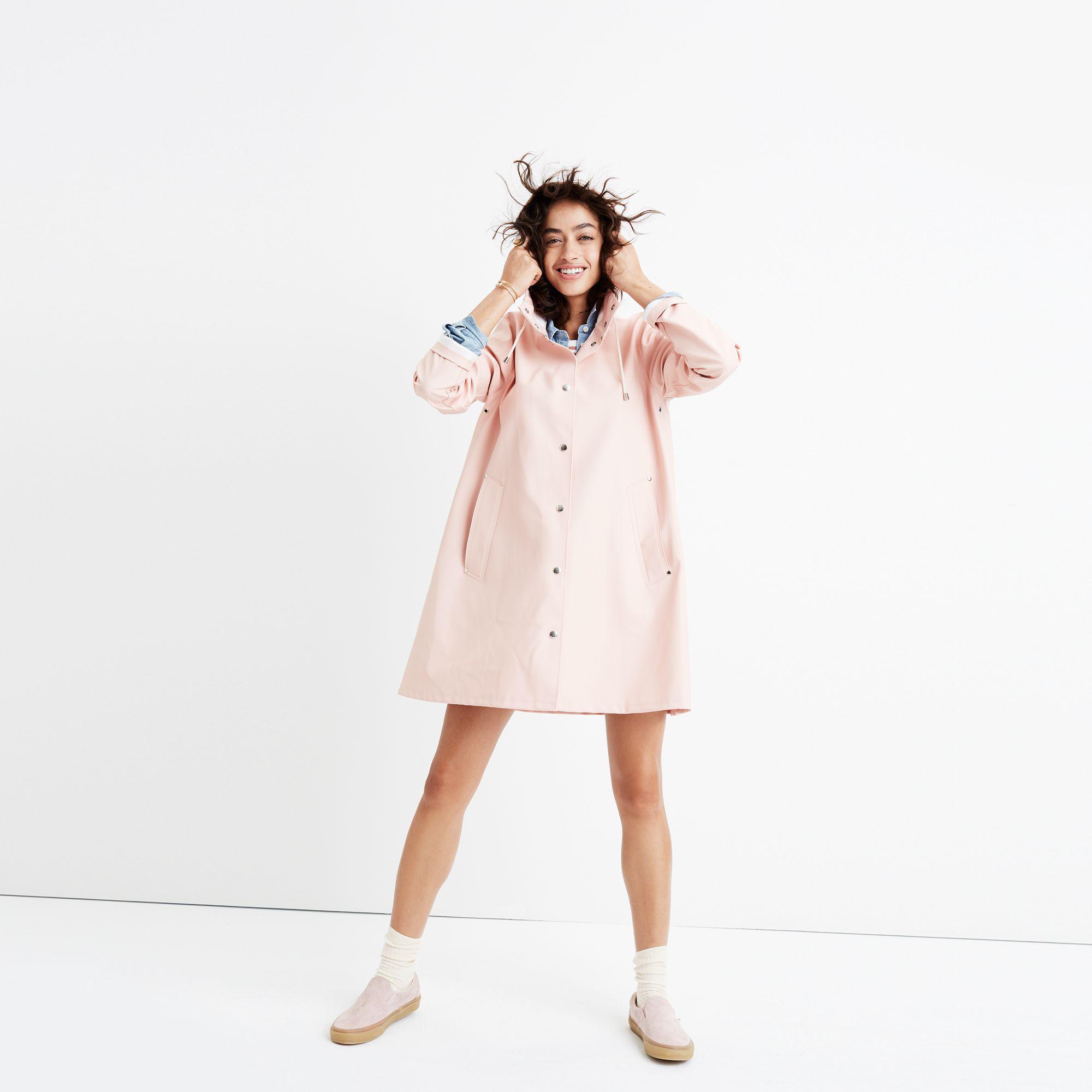 madewell pink raincoat