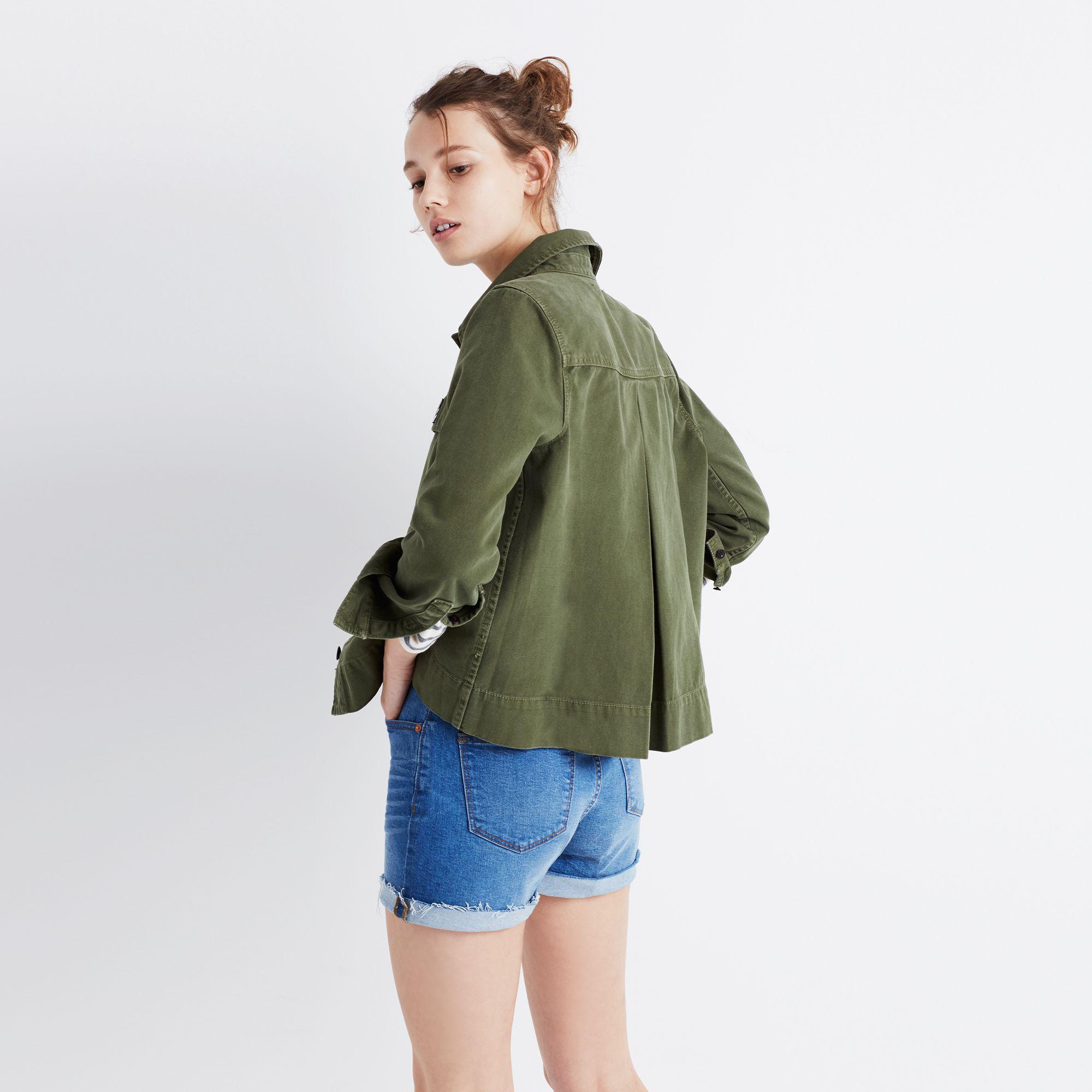 cropped army jacket