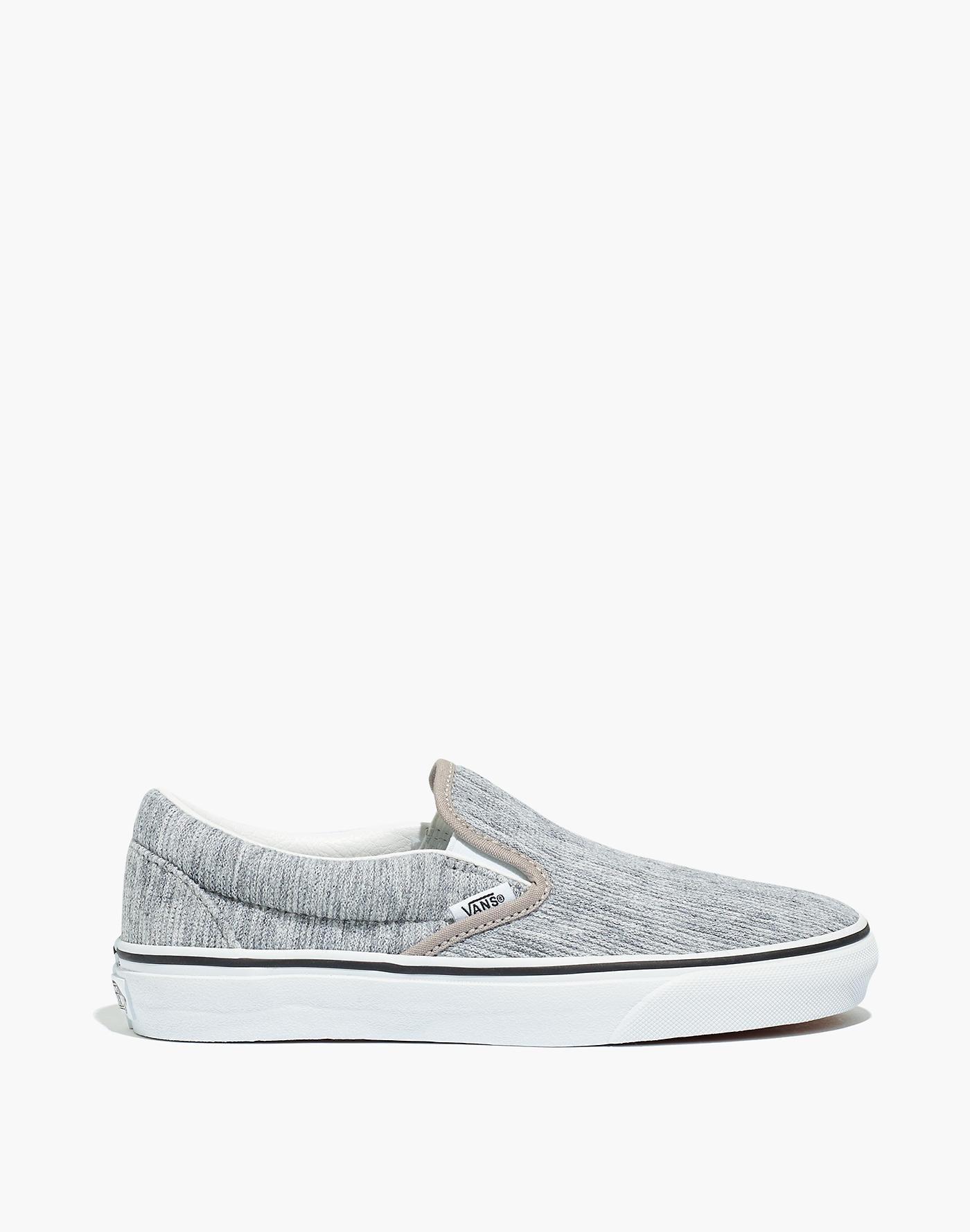 vans rib knit slip on