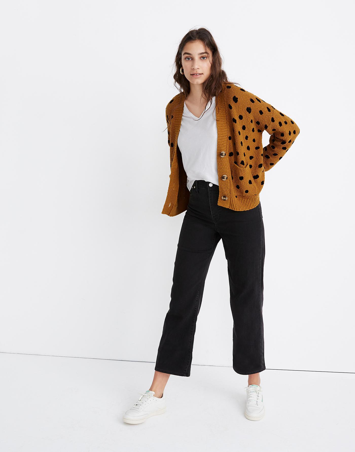 madewell painted spots pullover sweater